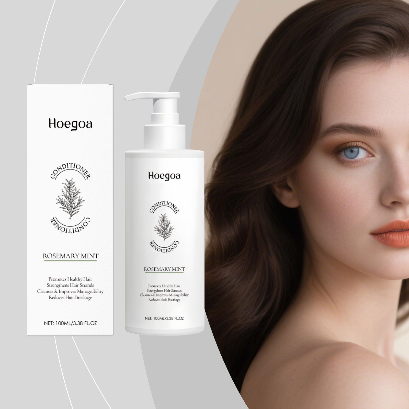 HOEGOA Rosemary Mint Hair Conditioner, 100 ml photo 4