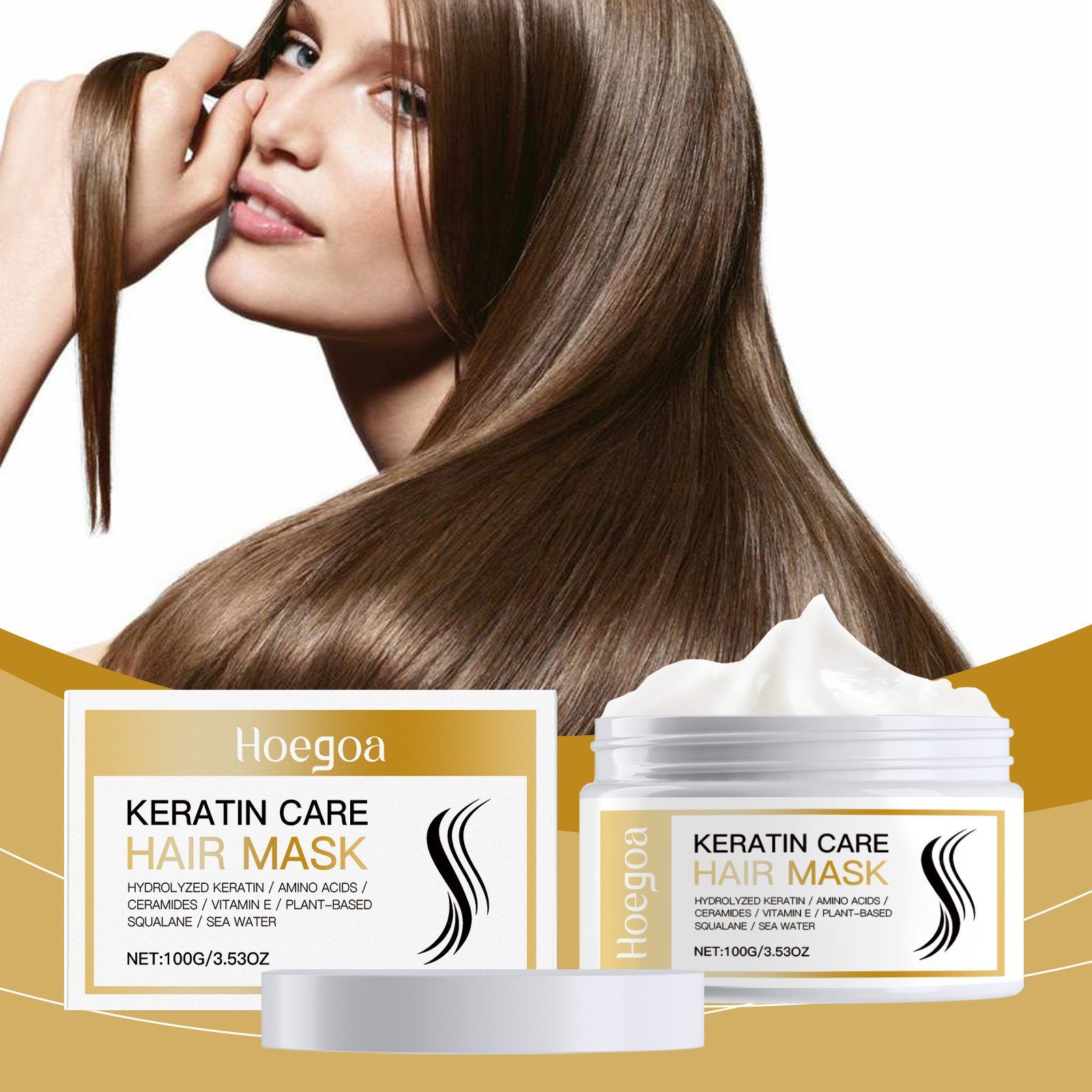 HOEGOA Keratin Hair Conditioning Mask, 100 g photo 7