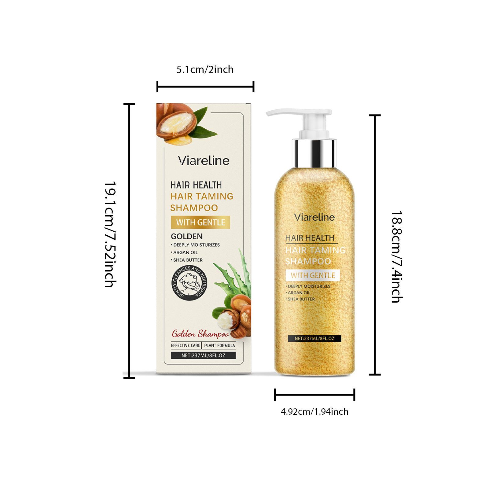 VIARELINE Argan Oil Hair Shampoo, 237 ml photo 2