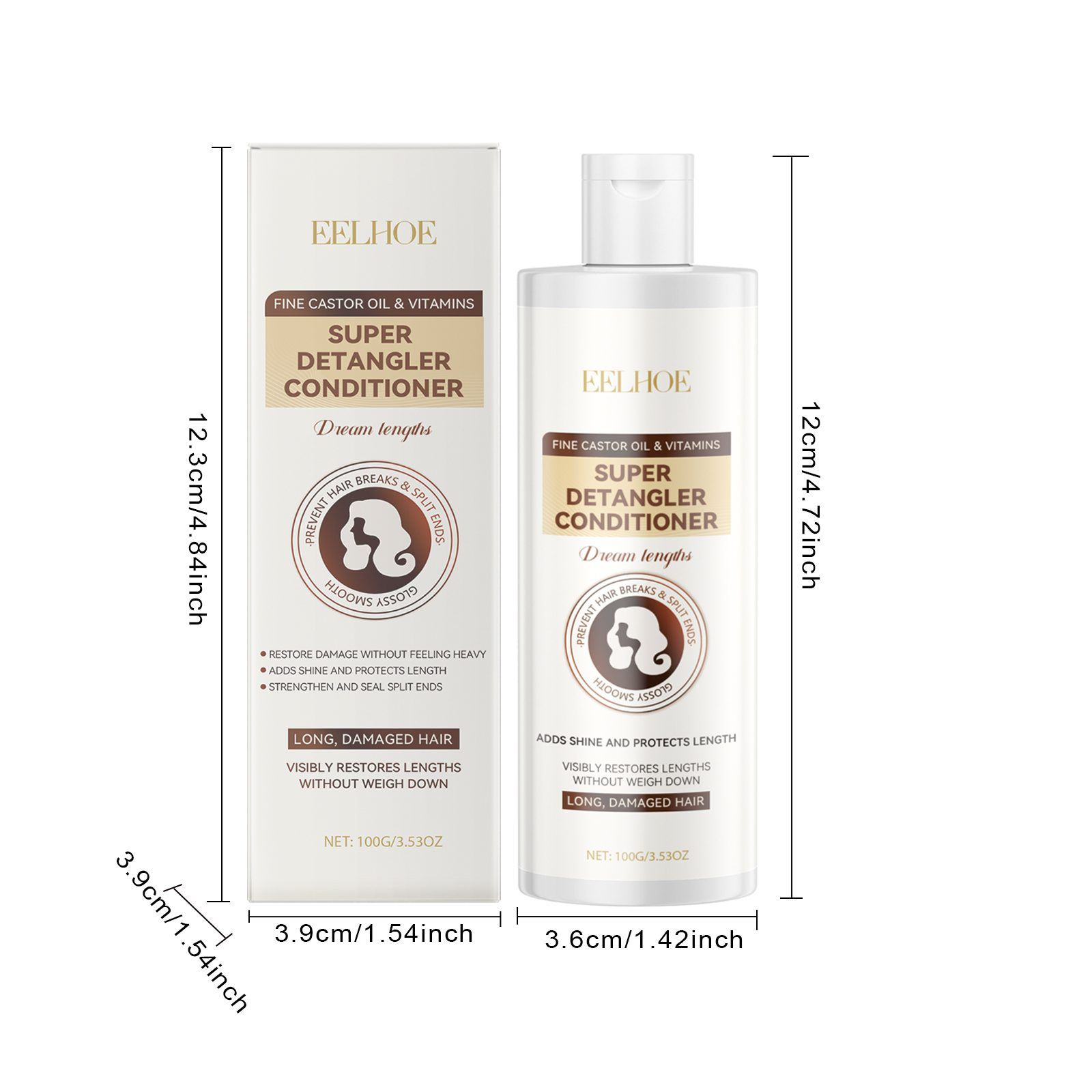 EELHOE Heat-Protect Leave-In Hair Conditioner, 100 g photo 4