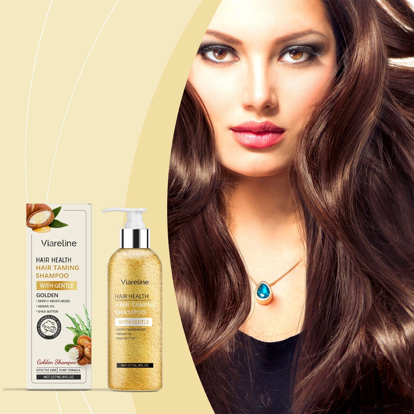 VIARELINE Argan Oil Hair Shampoo, 237 ml photo 3