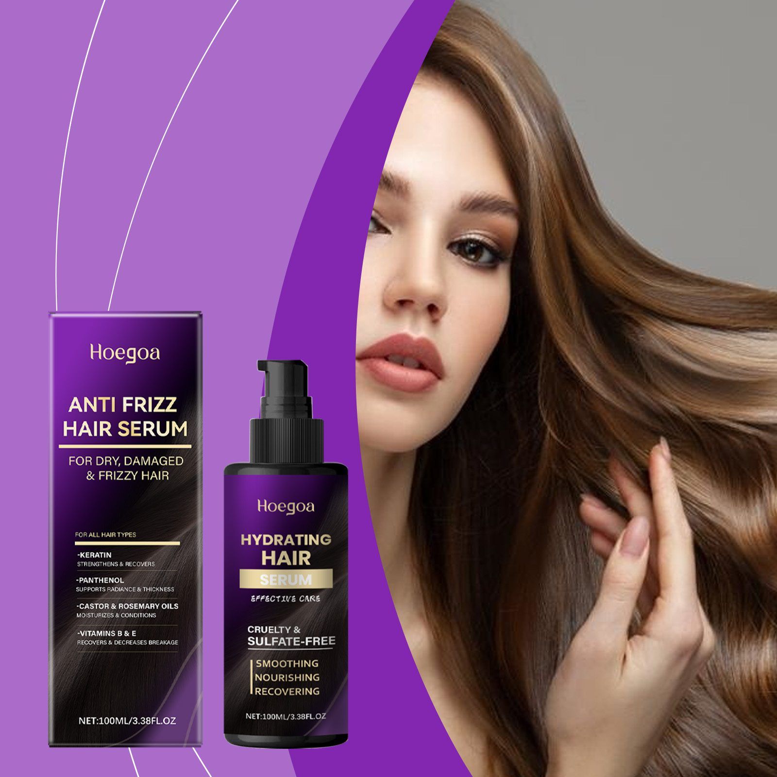 HOEGOA Leave-In Hair Conditioner, 100 ml photo 5