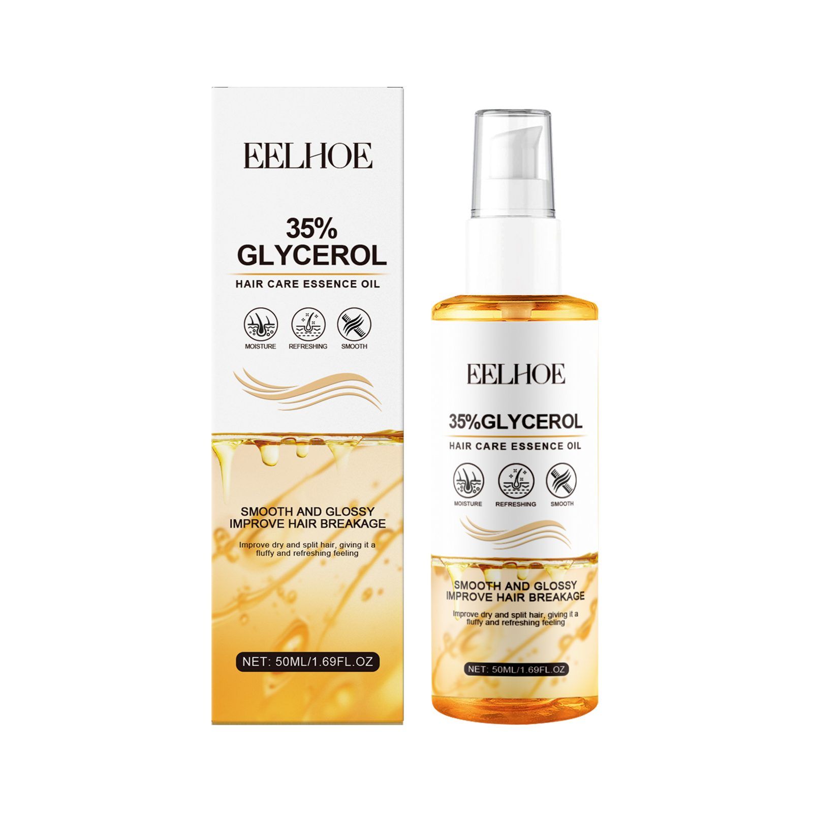 EELHOE Glycerin Hair Finishing Oil, 50 ml photo 7