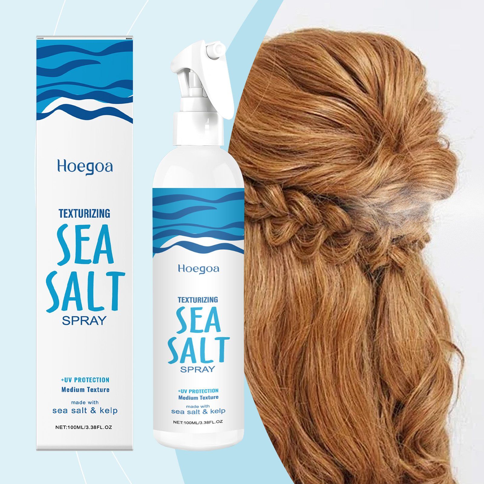 HOEGOA Sea Salt Hair Styling Spray, 100 ml photo 4