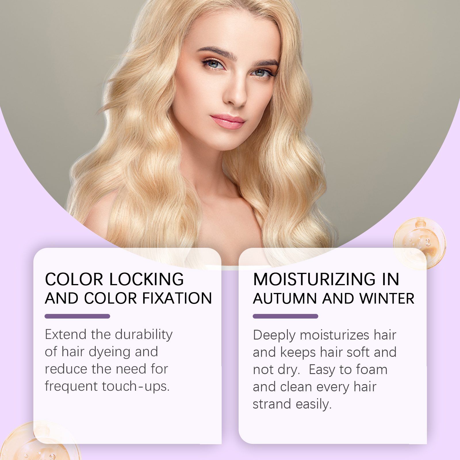 EELHOE Purple Hair Conditioner, 100 g photo 6
