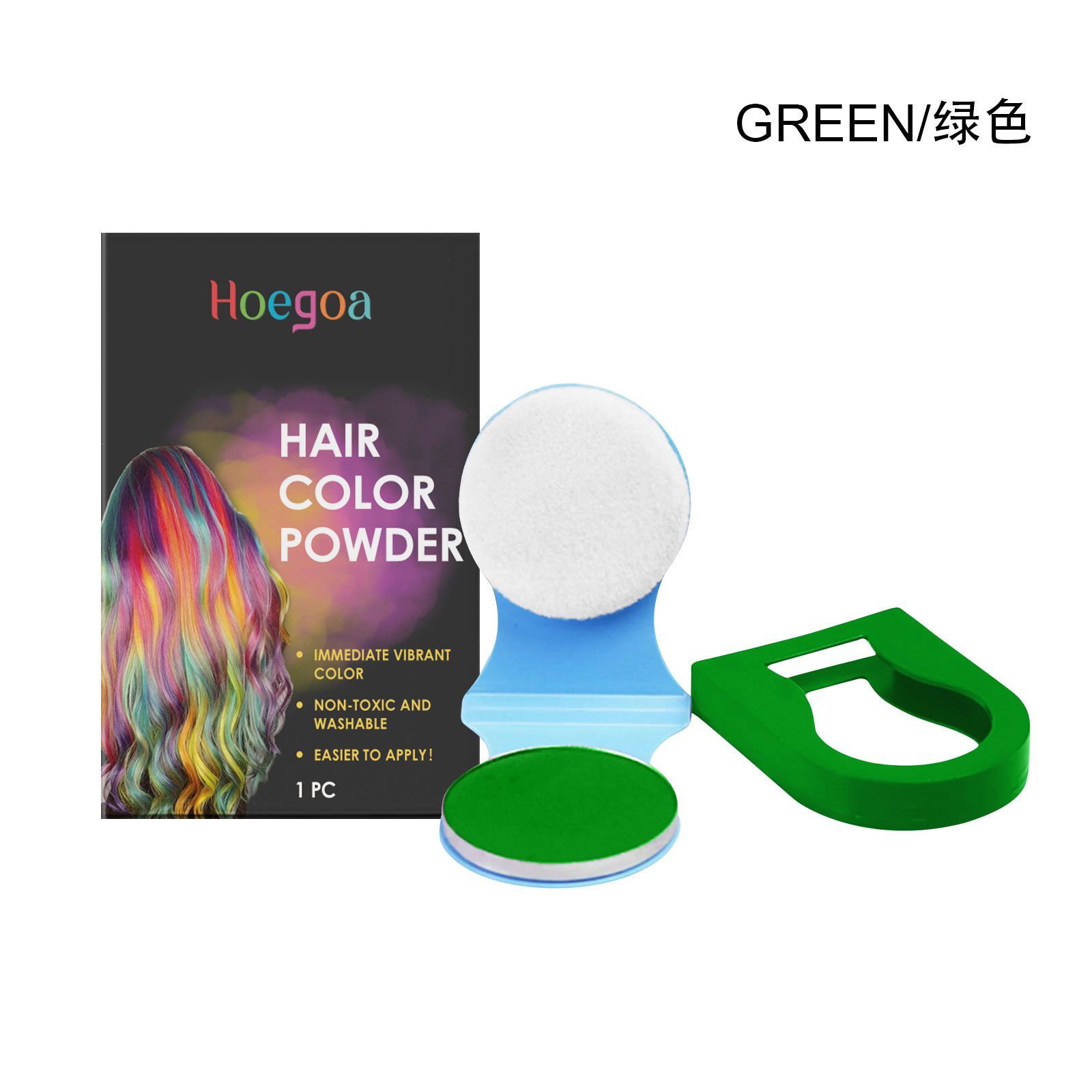 HOEGOA Purple Temporary Hair Color Compact, 1 Piece photo 4