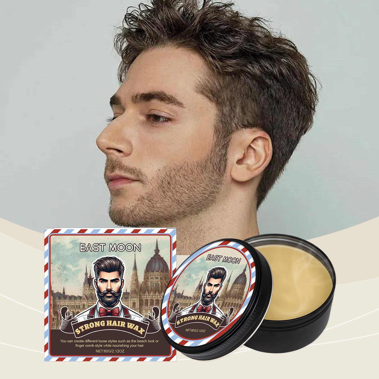 EAST MOON Conditioning Hair Styling Wax, 60 g photo 4