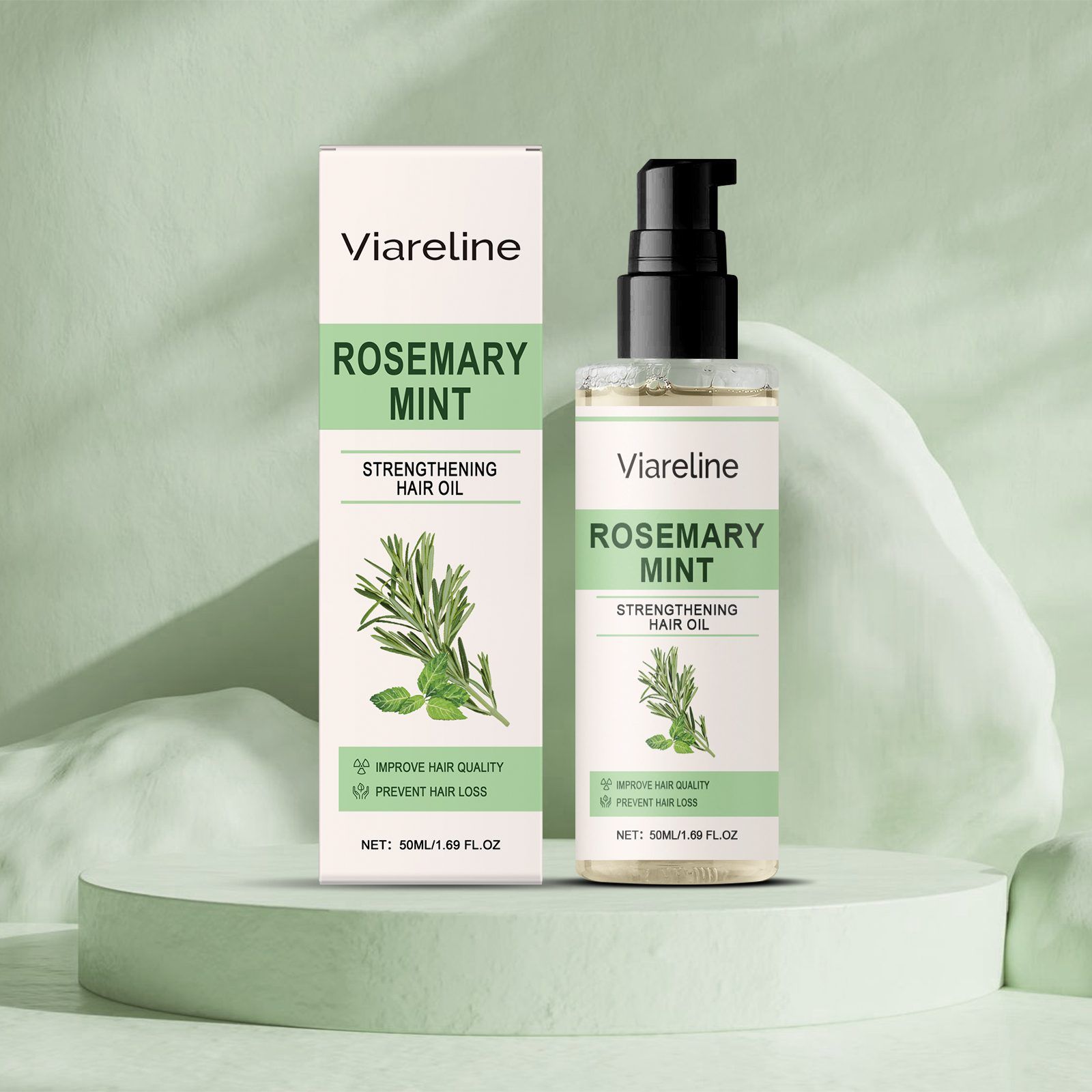 VIARELINE Rosemary Peppermint Hair Conditioning Oil, 50 ml photo 6