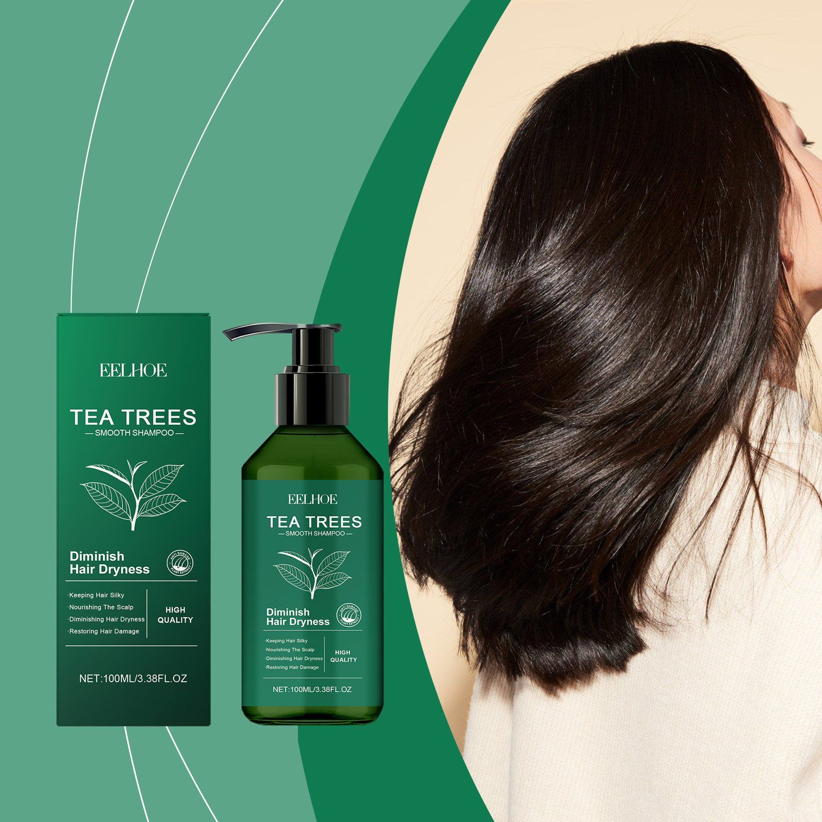 EELHOE Tea Tree Shampoo, 100 ml photo 2