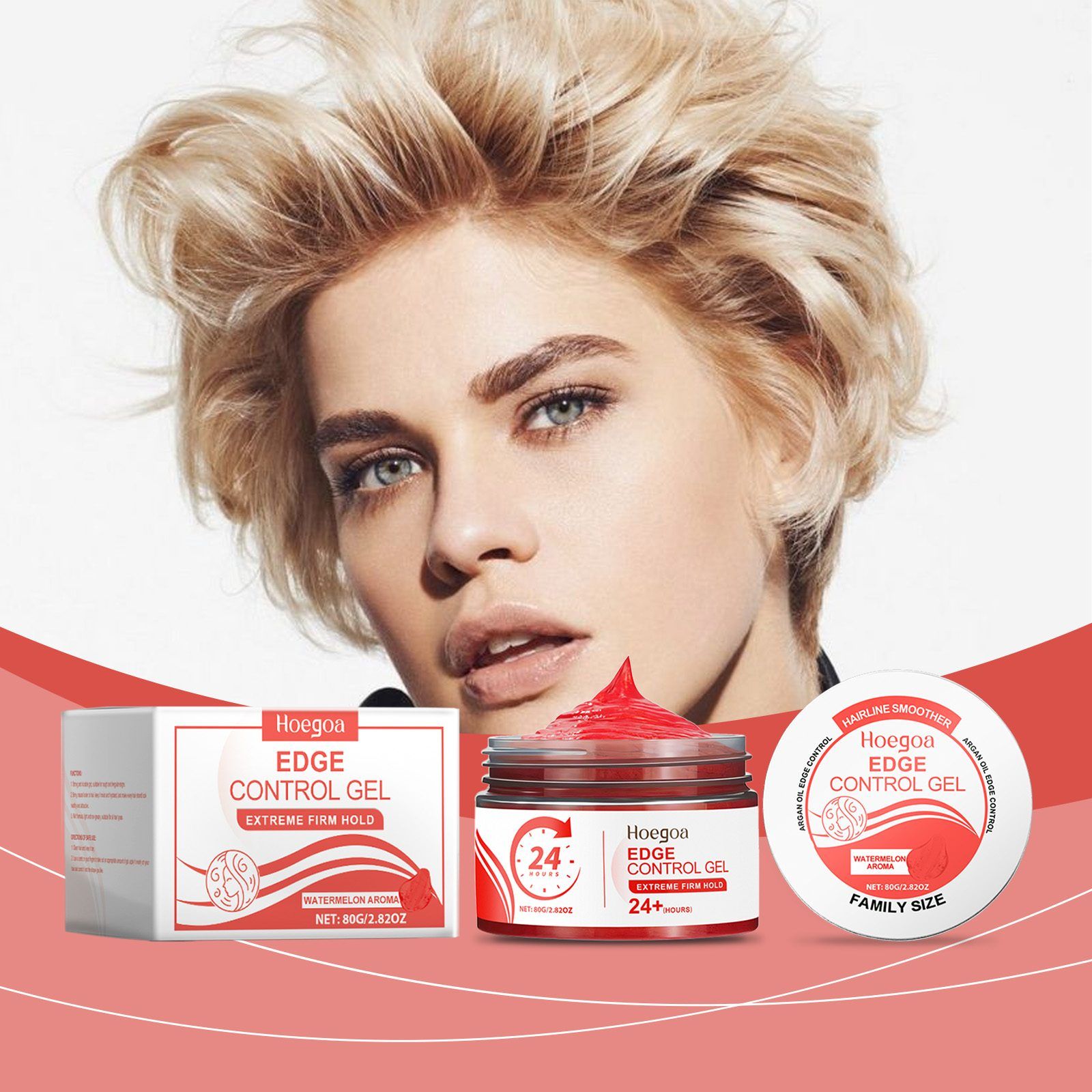 HOEGOA Watermelon Aroma Edge Control Gel, 80 g photo 2