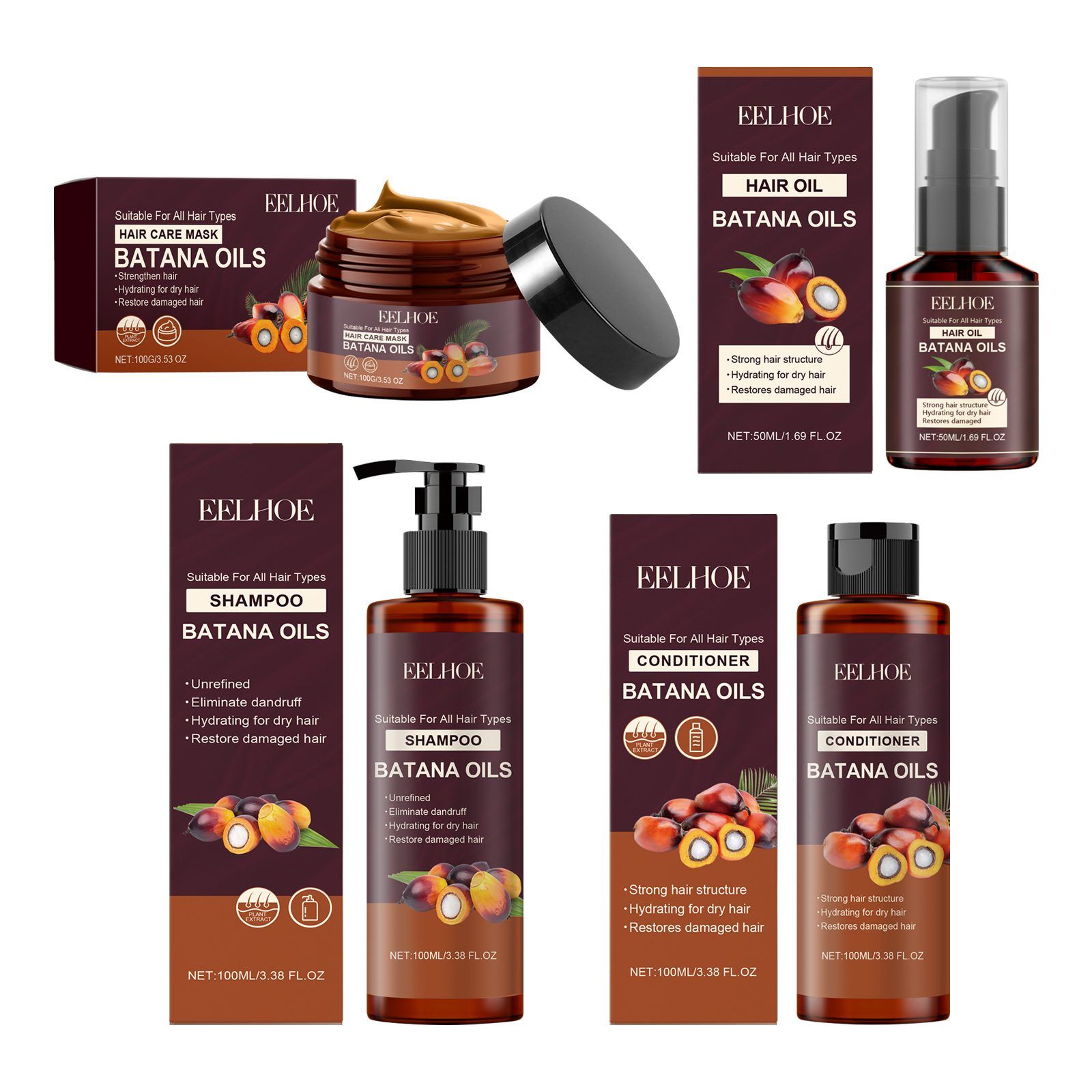 EELHOE Batana Hair Shampoo, 100 ml photo 1