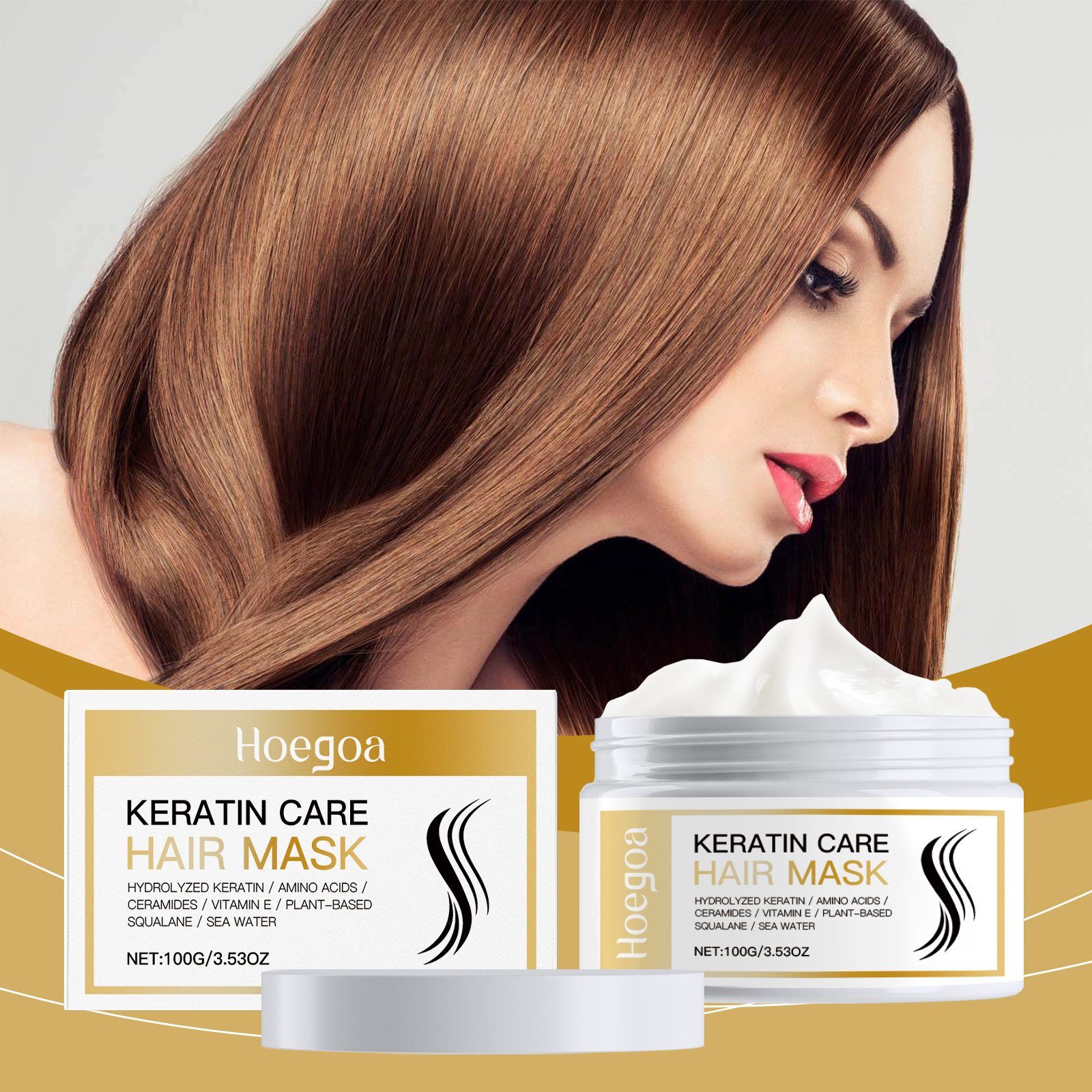 HOEGOA Keratin Hair Conditioning Mask, 100 g photo 5