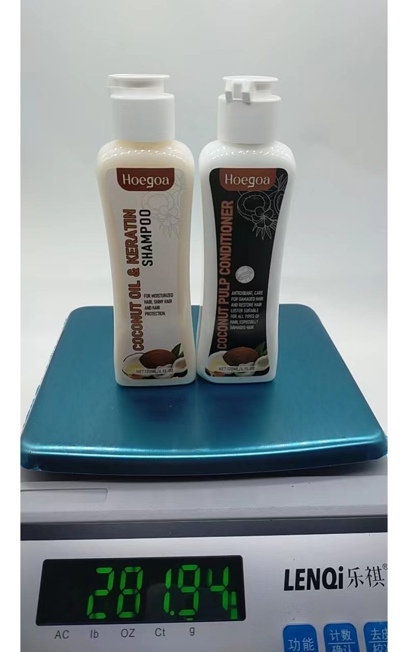 HOEGOA Coconut Milk Shampoo and Conditioner Set, 2 x 120 ml photo 2