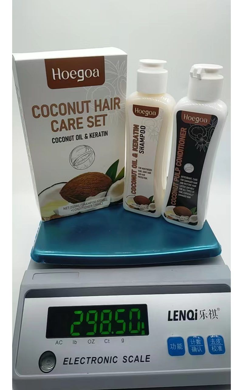 HOEGOA Coconut Milk Shampoo and Conditioner Set, 2 x 120 ml photo 4