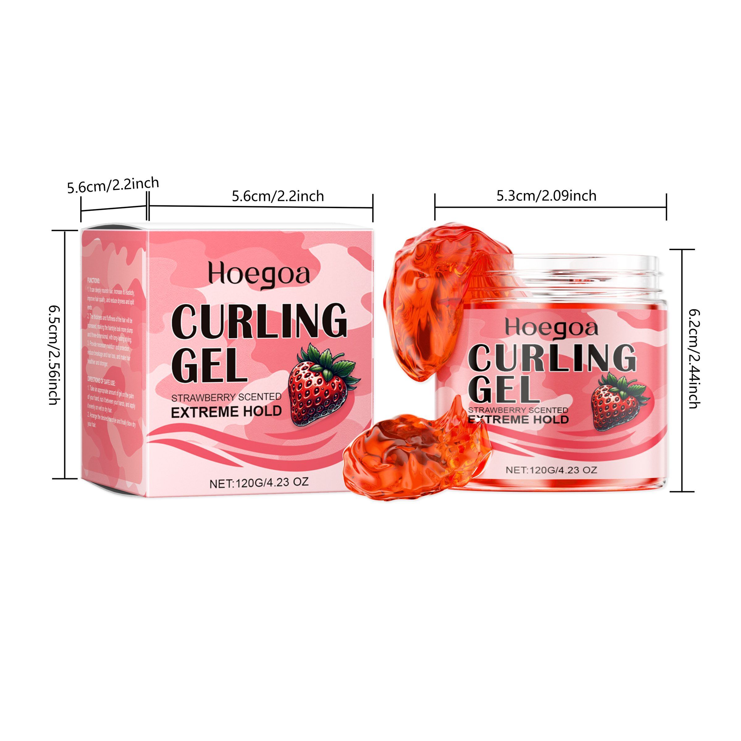 HOEGOA Strawberry Curl Styling Gel, 120 g photo 7