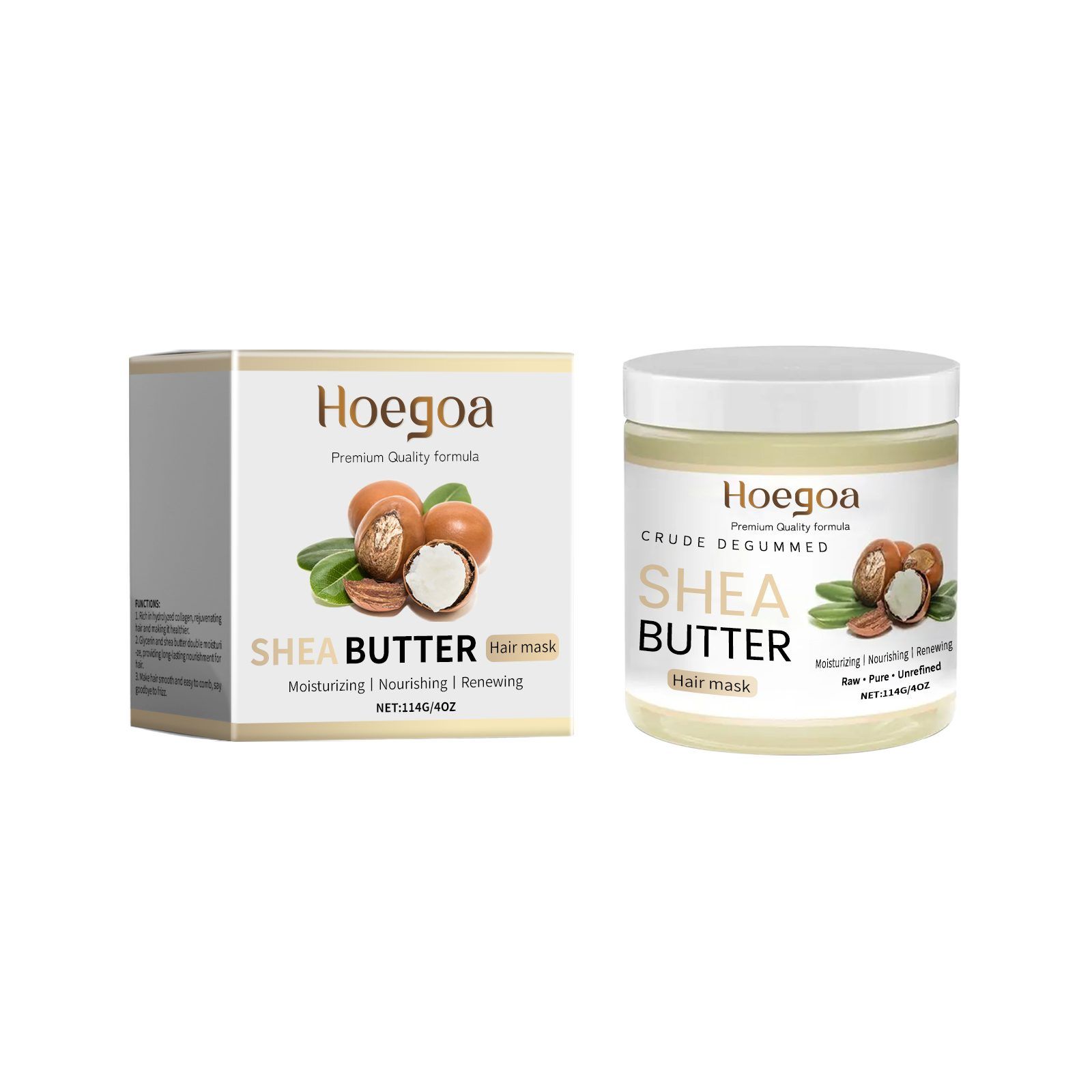HOEGOA Shea Butter Moisturizing Hair Mask, 114 g photo 1