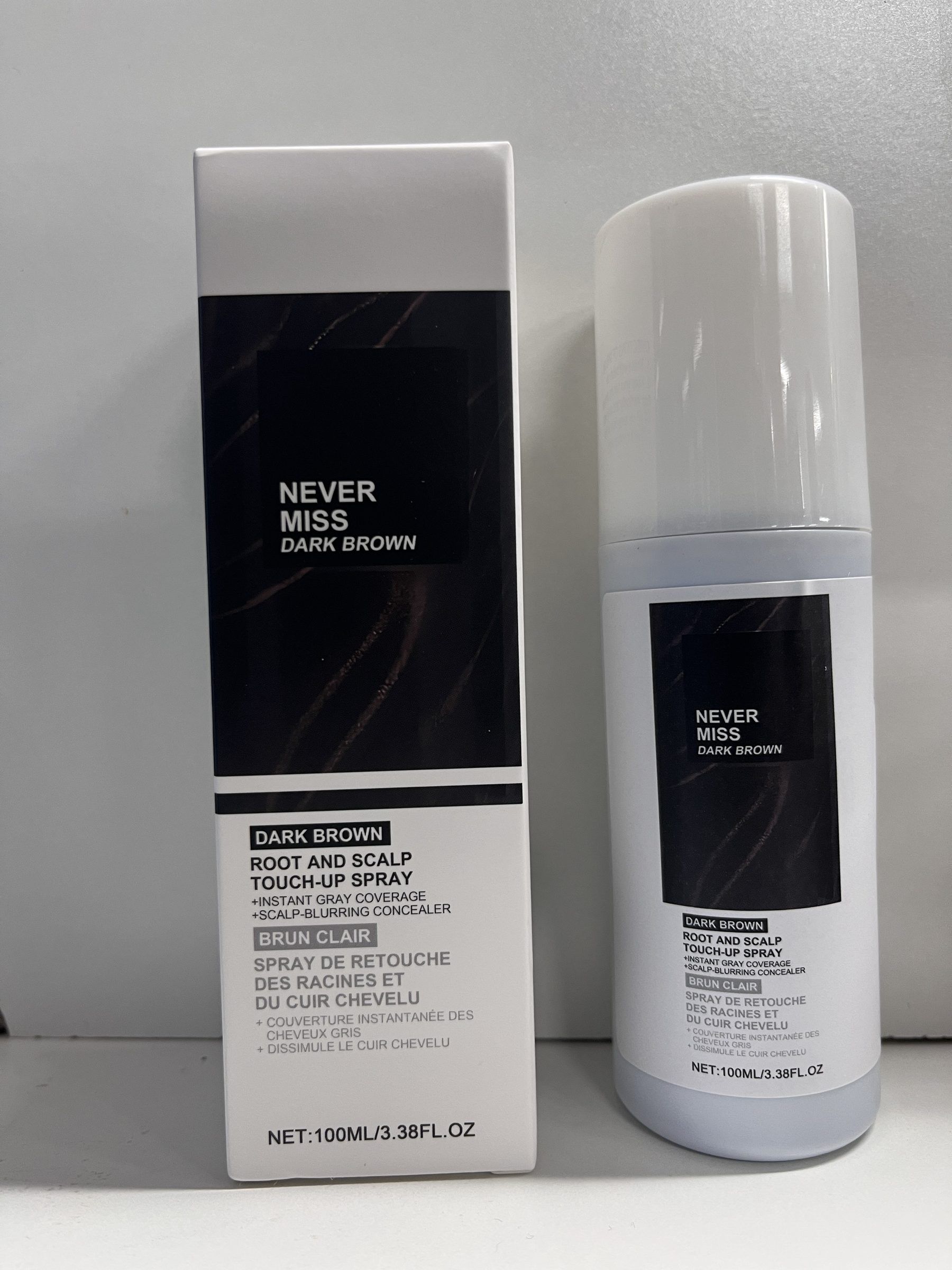 AMZ Temporary Dark Brown Hair Color Spray, 100 ml photo 5