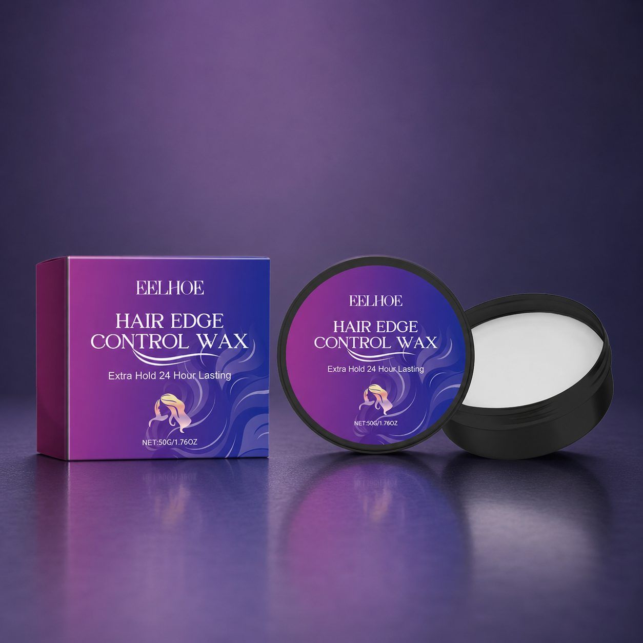 EELHOE Hair Edge Styling Wax, 50 g photo 1