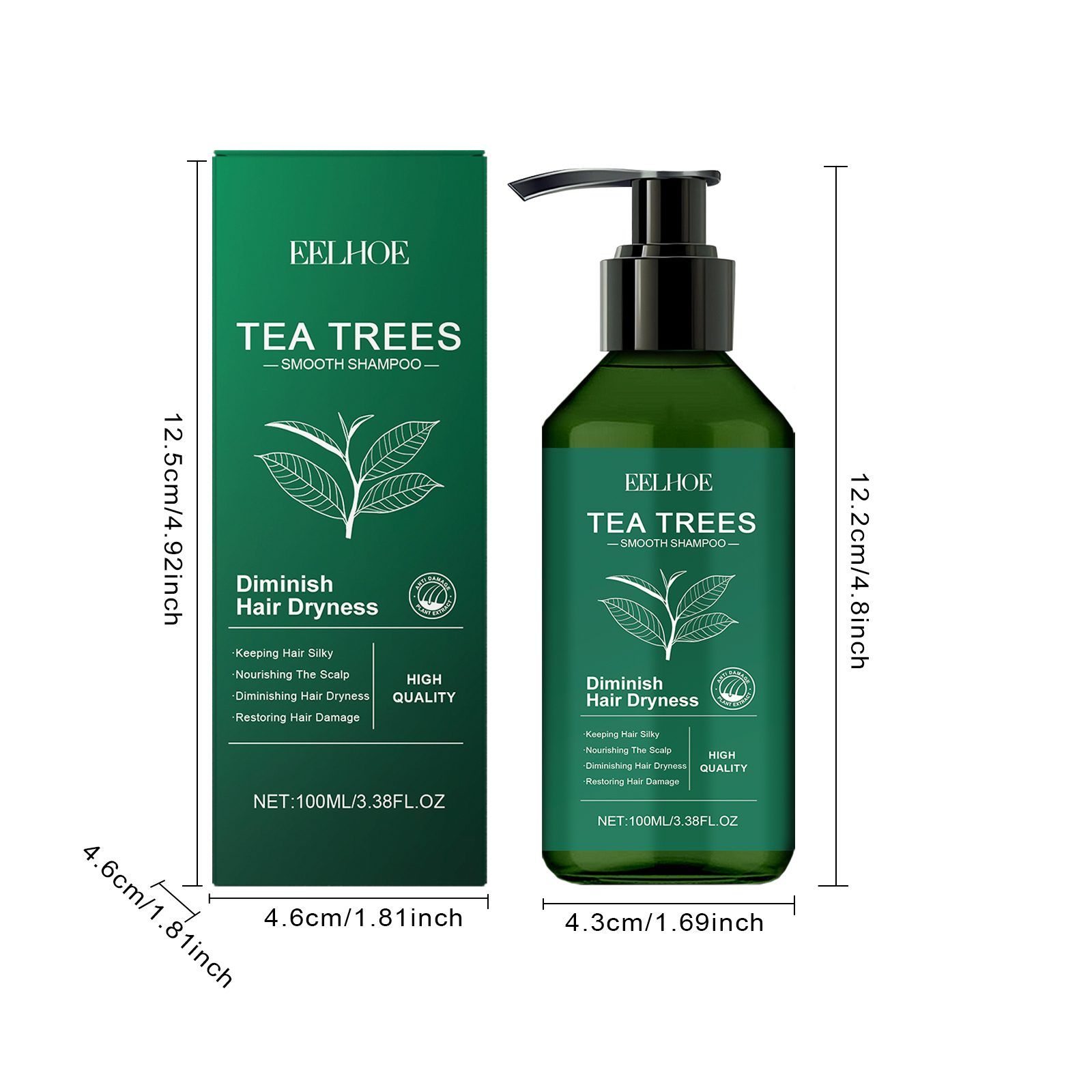 EELHOE Tea Tree Shampoo, 100 ml photo 5