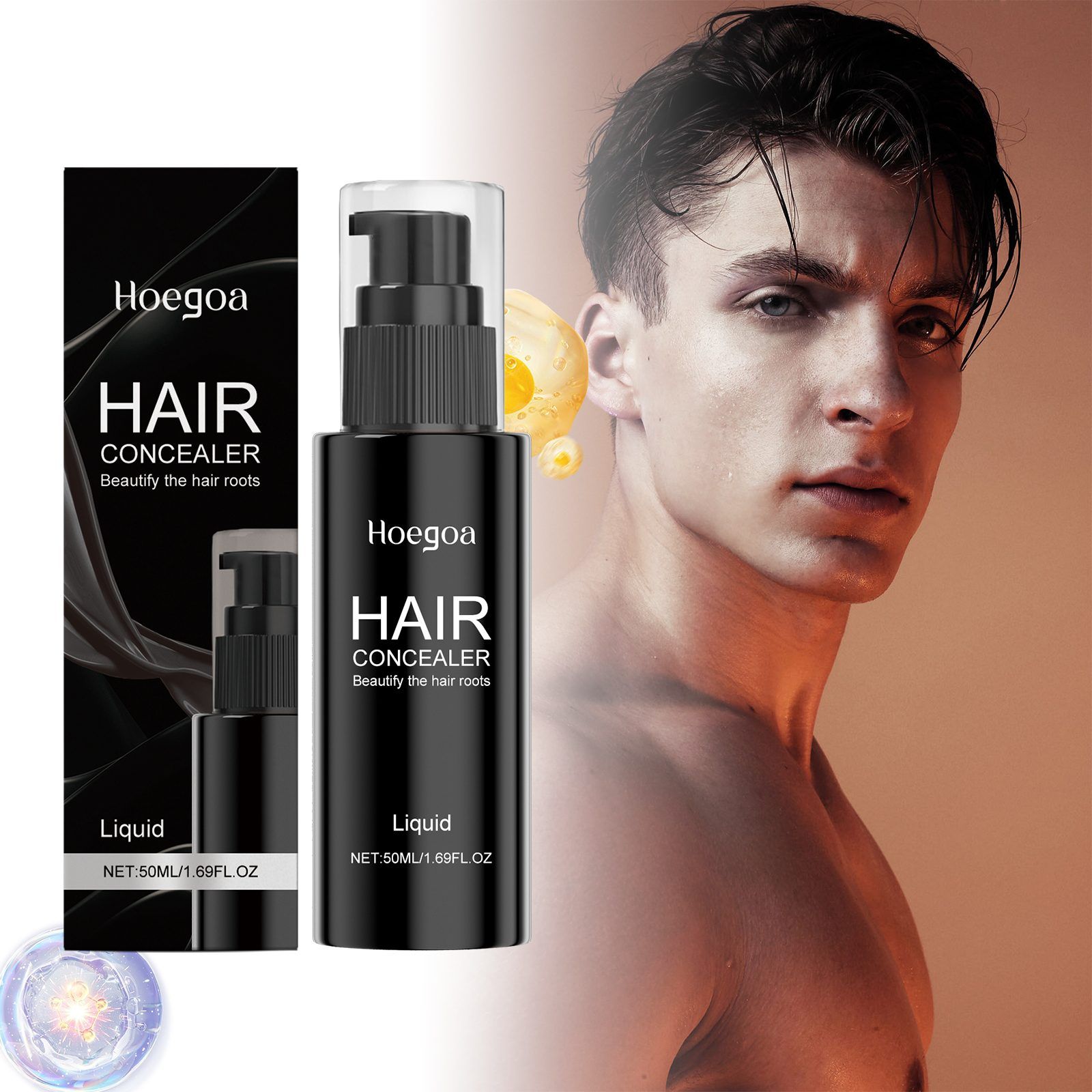 HOEGOA Temporary Hair Concealer Liquid, 50 ml photo 2