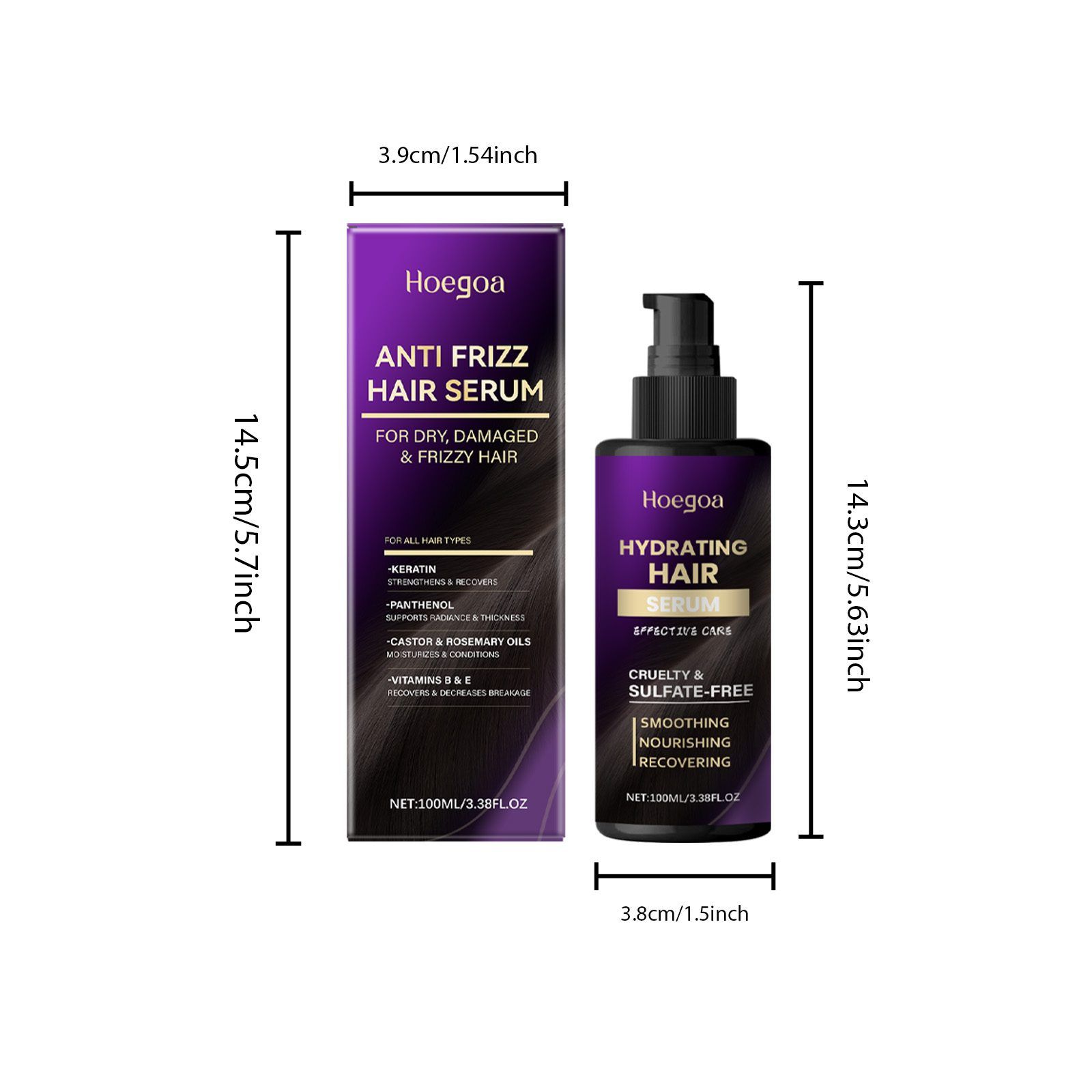 HOEGOA Leave-In Hair Conditioner, 100 ml photo 8
