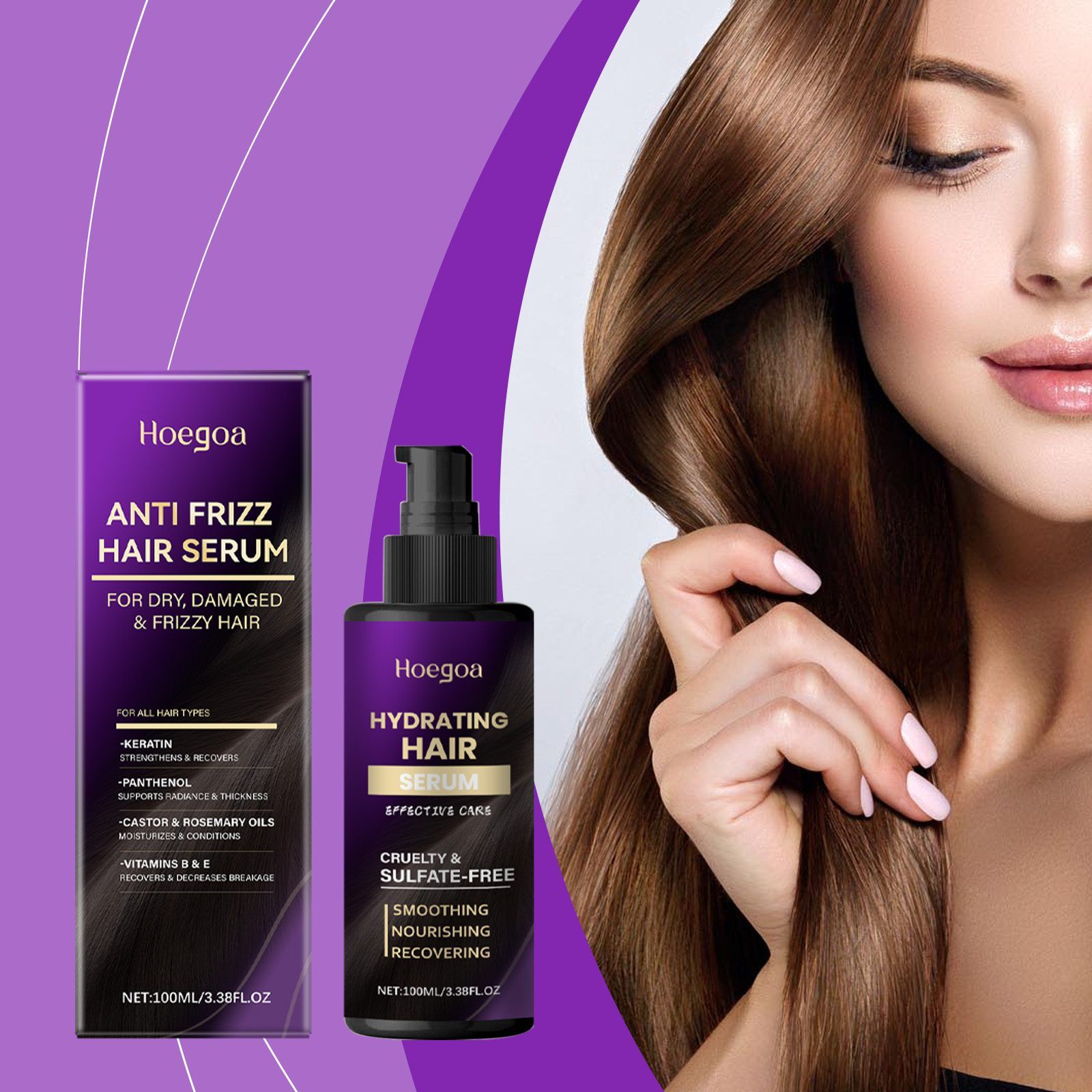 HOEGOA Leave-In Hair Conditioner, 100 ml photo 6