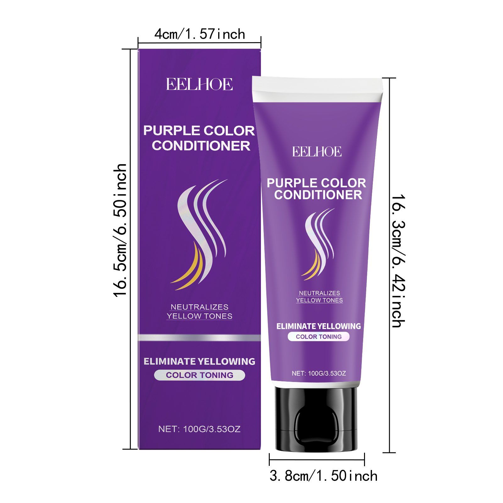 EELHOE Purple Hair Conditioner, 100 g photo 7