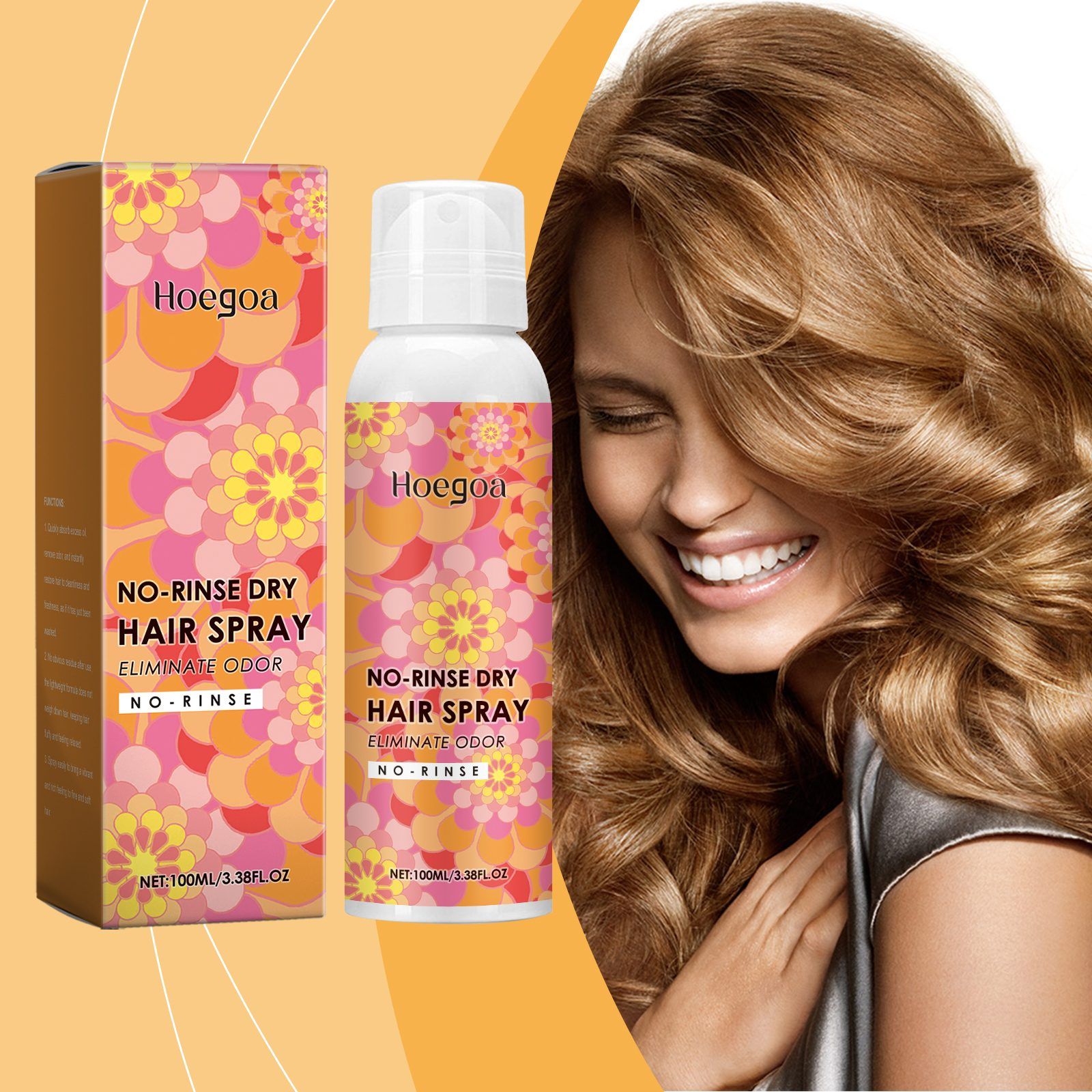 HOEGOA Dry Hair Refresh Spray, 100 ml photo 4