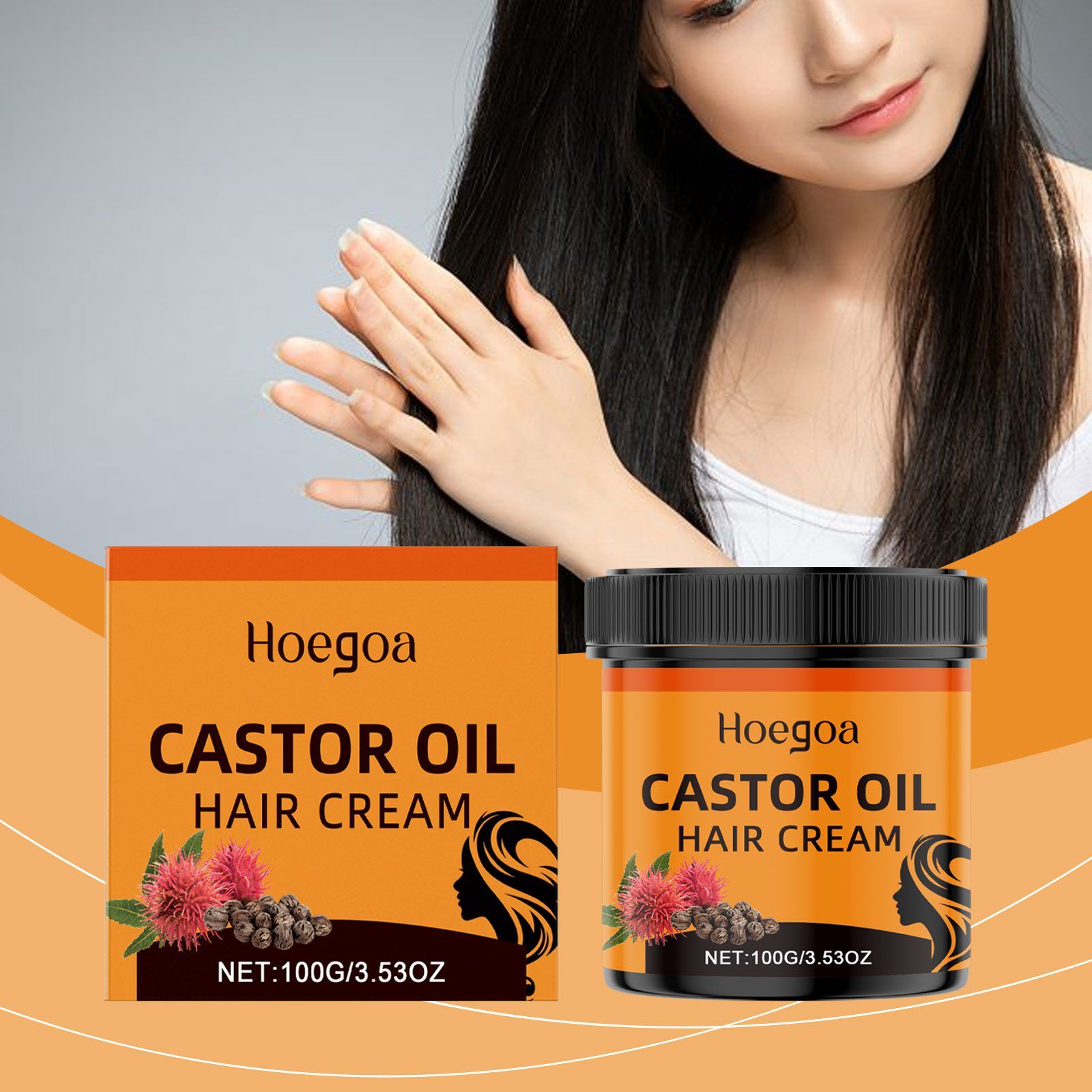 HOEGOA Leave-In Hair Conditioning Cream, 100 g photo 3
