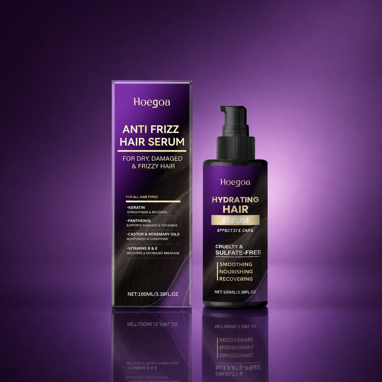 HOEGOA Leave-In Hair Conditioner, 100 ml photo 1