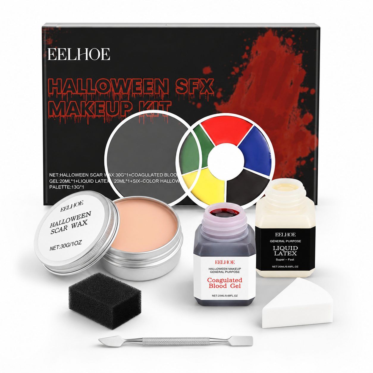 EELHOE Halloween Special Effects Makeup Set, 1 Set photo 1