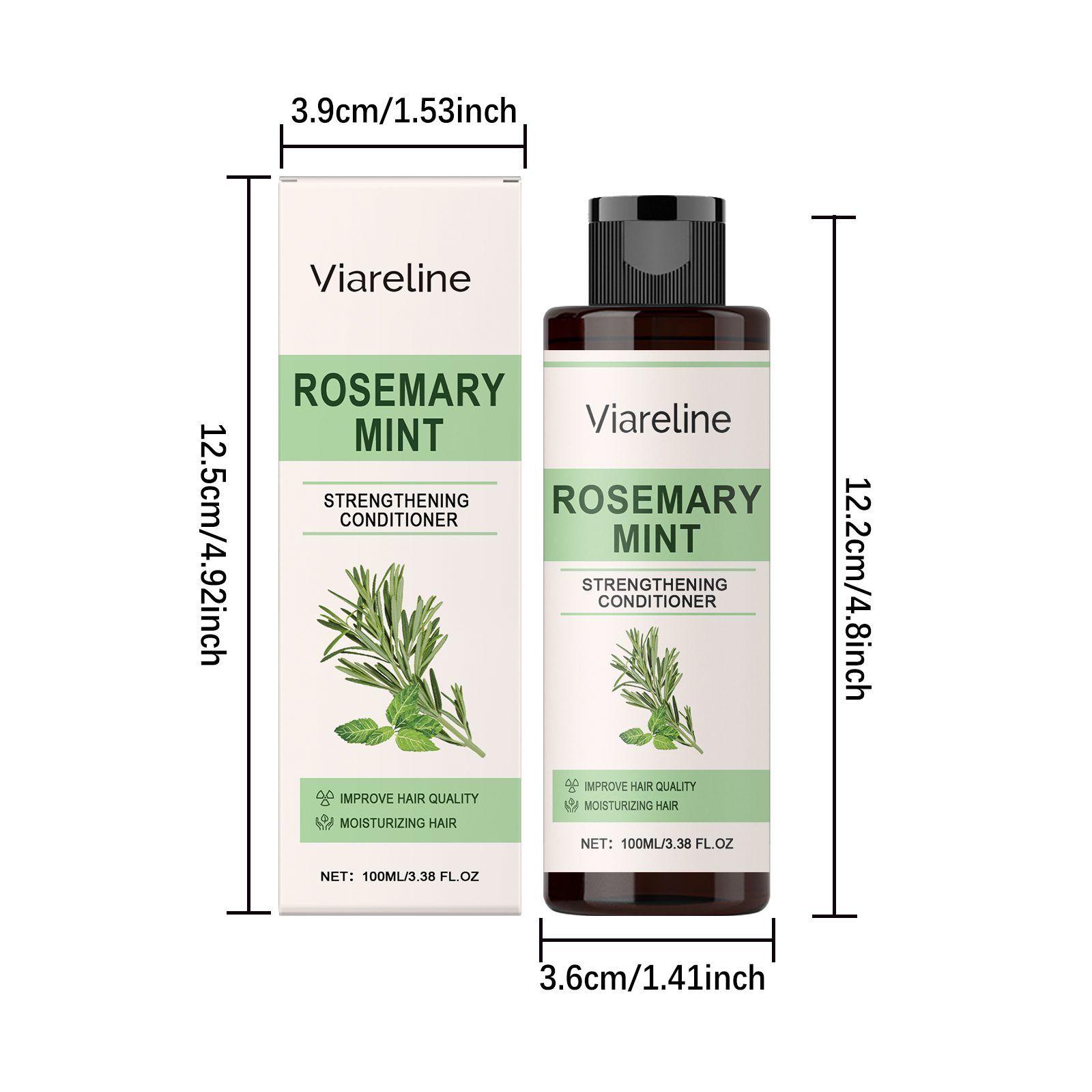 VIARELINE Rosemary Mint Hair Conditioner, 100 ml photo 3