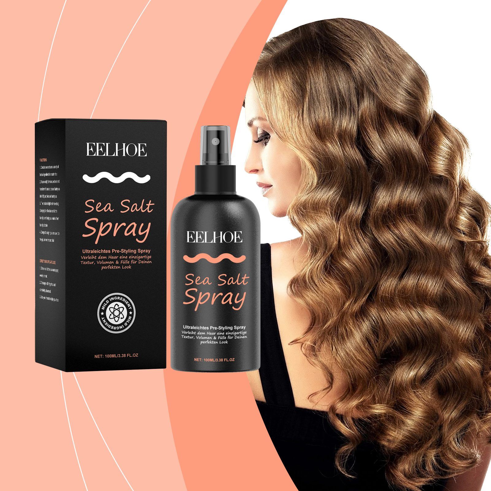 EELHOE Sea Salt Hair Pre-Styling Spray, 100 ml photo 3