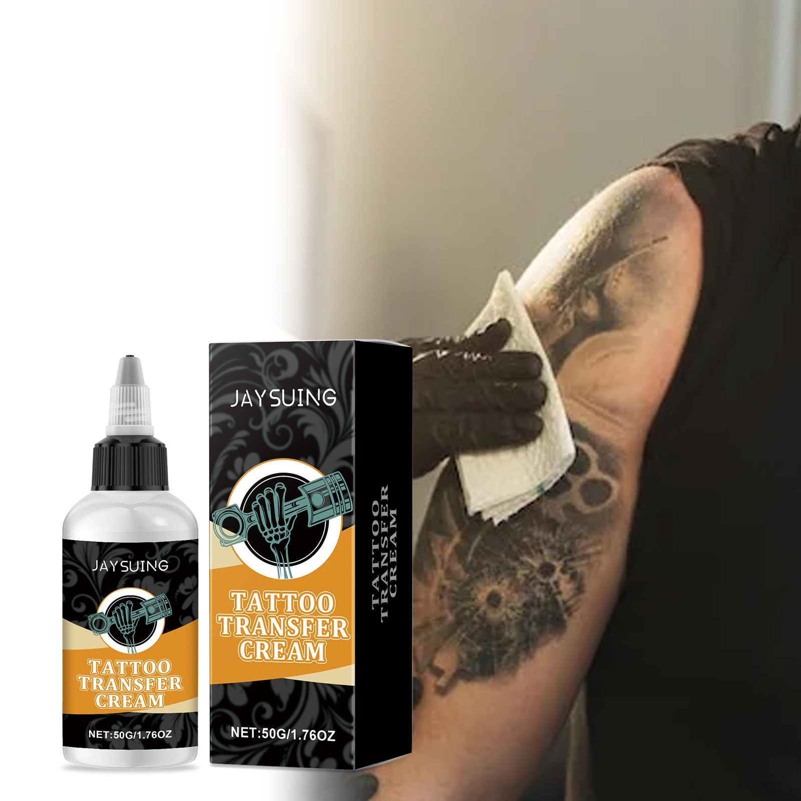 JAYSUING Tattoo Stencil Transfer Gel, 50 g photo 2