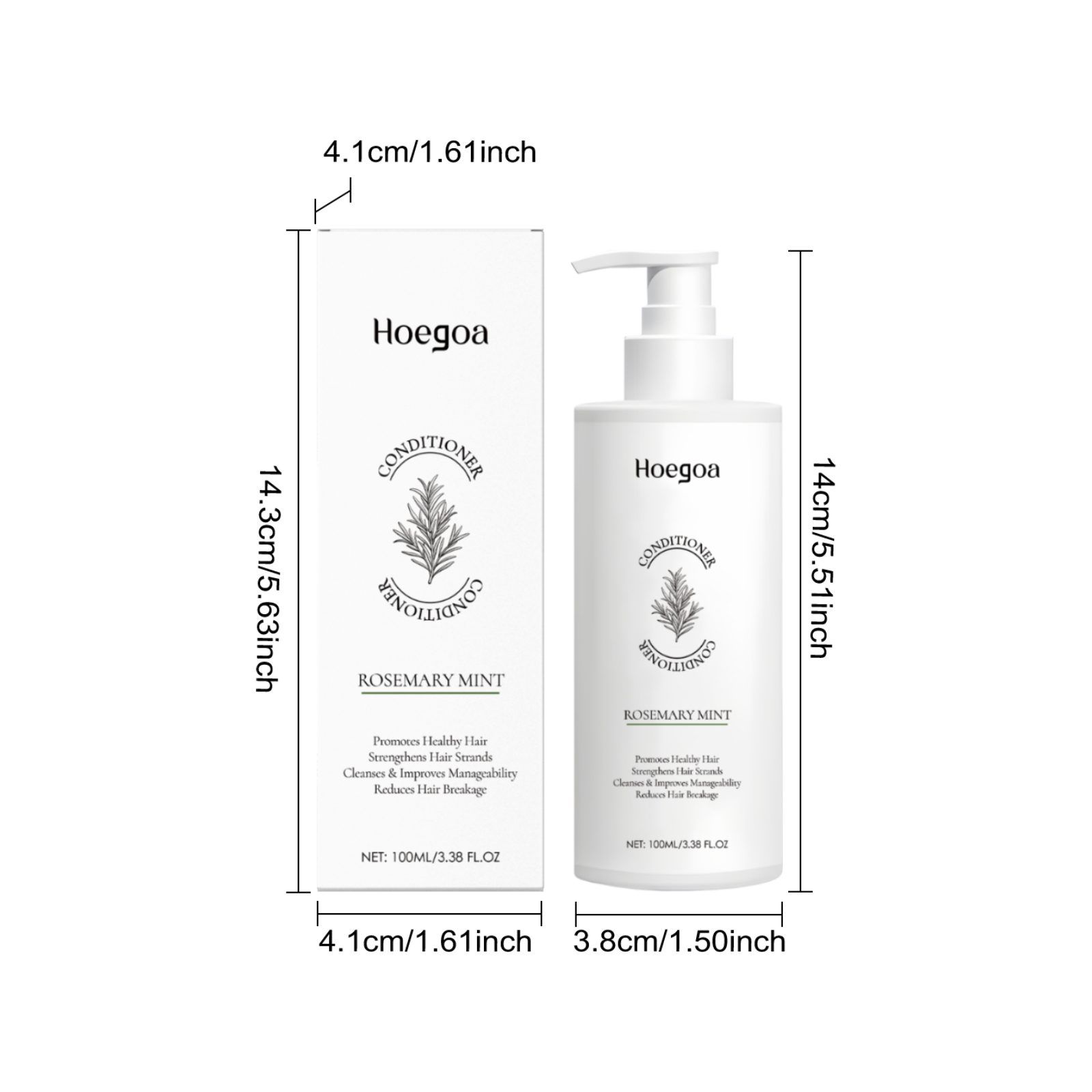 HOEGOA Rosemary Mint Hair Conditioner, 100 ml photo 7