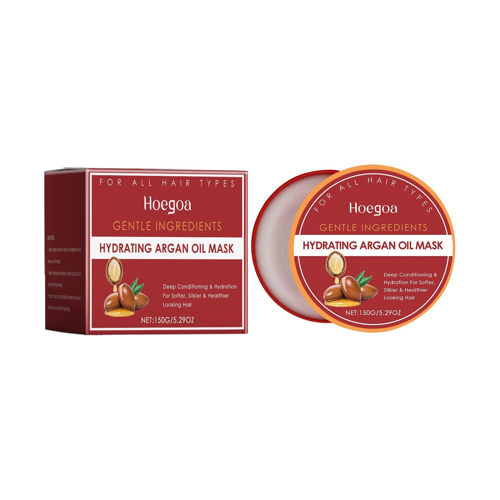 HOEGOA Argan Oil Rinse-Off Hair Mask, 150 g photo 8
