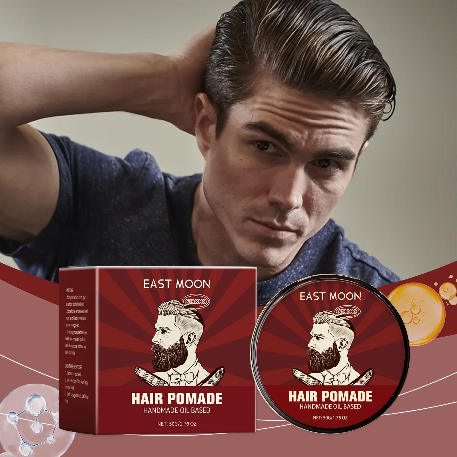 EAST MOON Hair Conditioning Styling Cream, 50 g photo 7