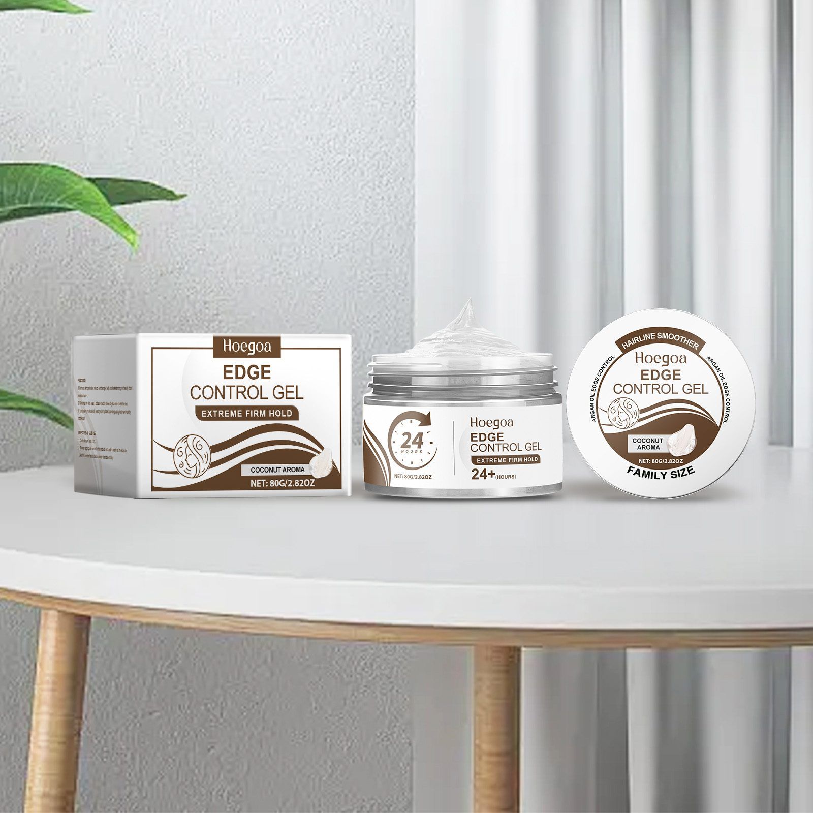 HOEGOA Coconut Aroma Edge Control Gel, 80 g photo 3
