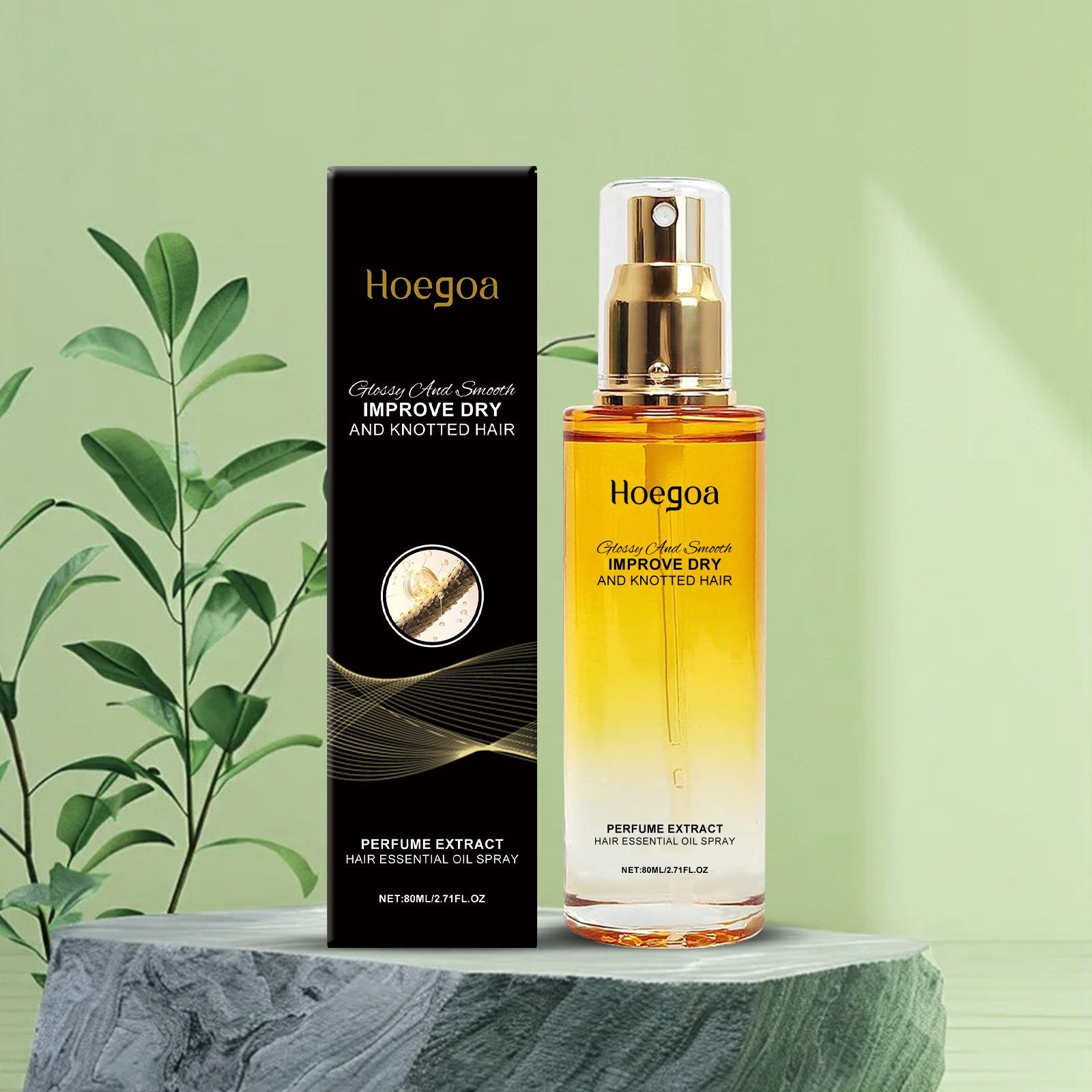 HOEGOA Hair Smoothing Care Oil, 80 ml photo 7