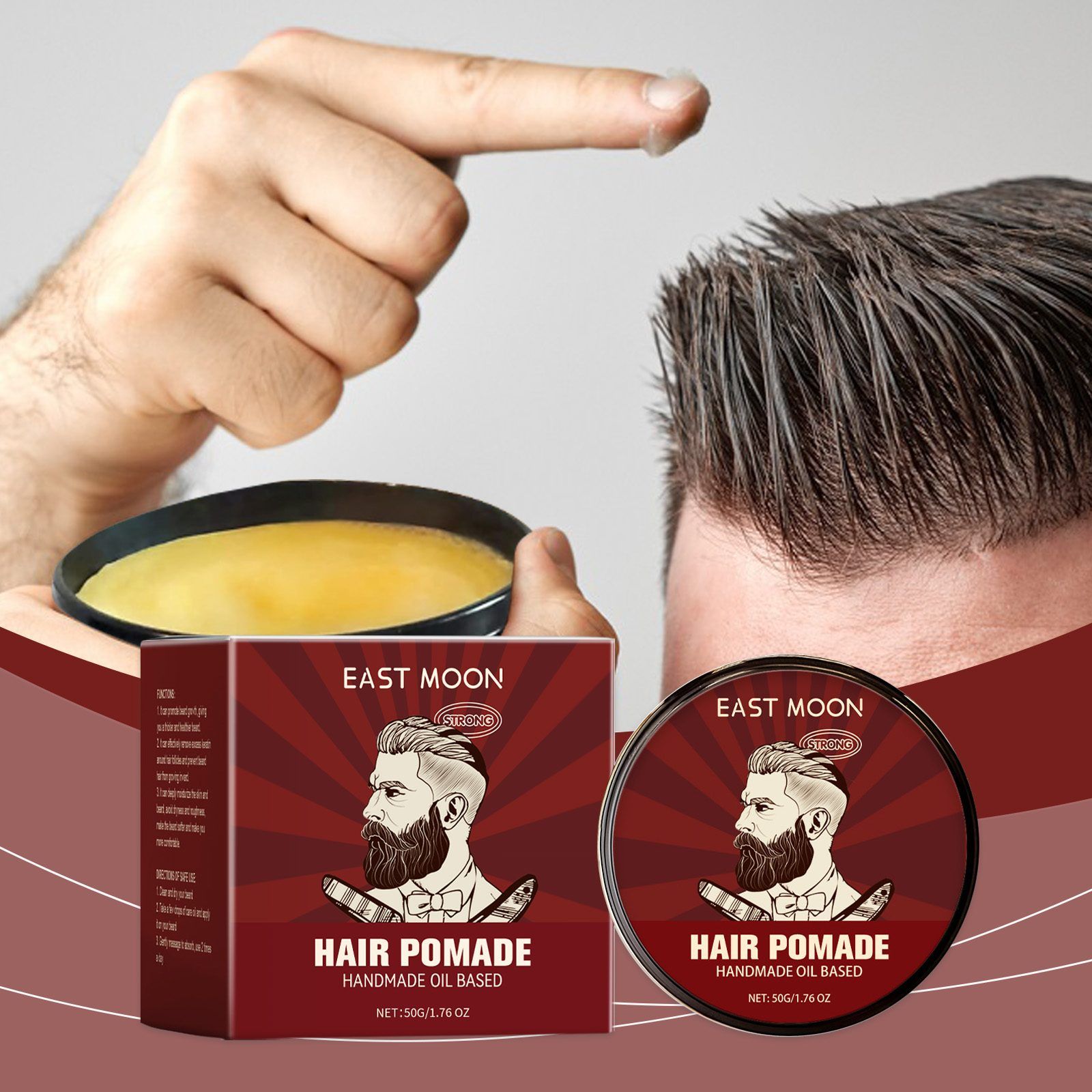 EAST MOON Hair Conditioning Styling Cream, 50 g photo 6