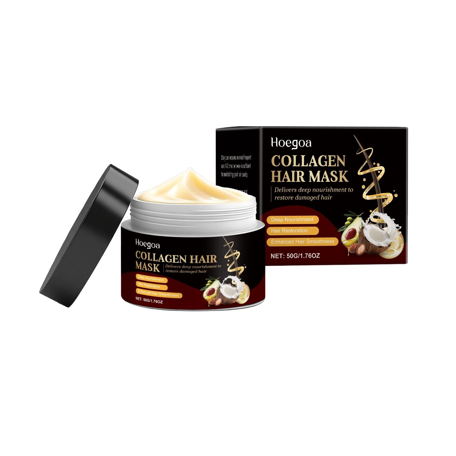 HOEGOA Nourishing Hair Mask, 50 g photo 1