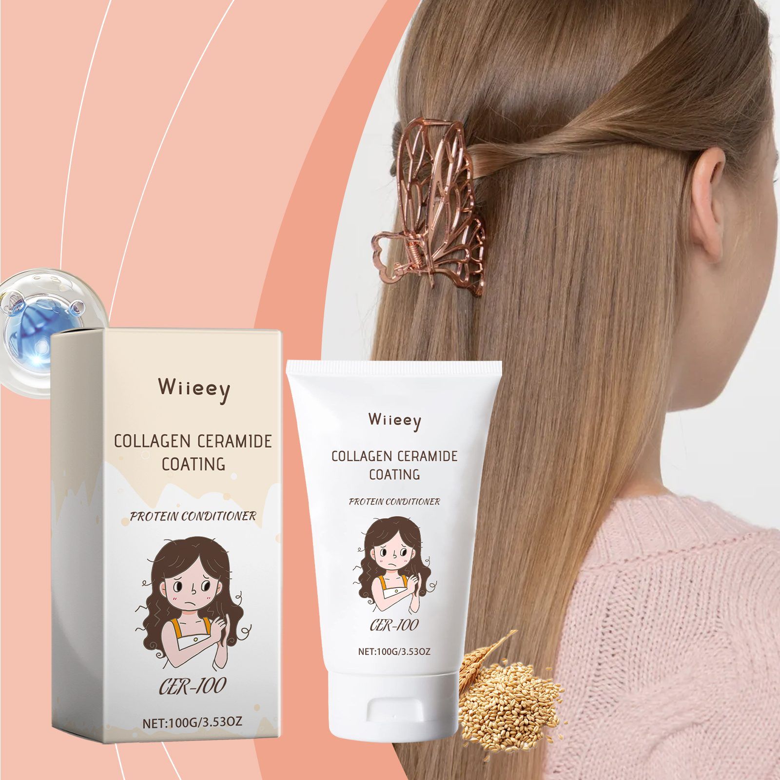WIIEEY Collagen Hair Conditioner, 100 g photo 5