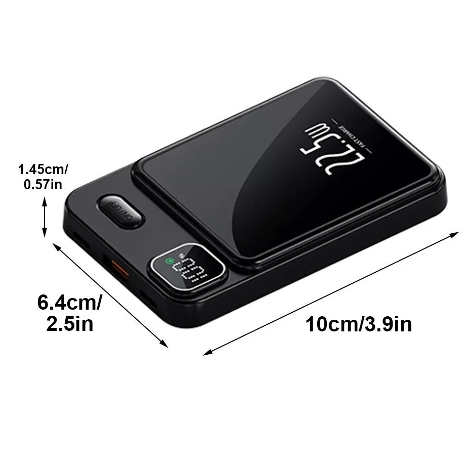 9 000000mAh Power Bank Magnetic Battery Pack Wireless Charger For I Phone 16-15-14 photo 2