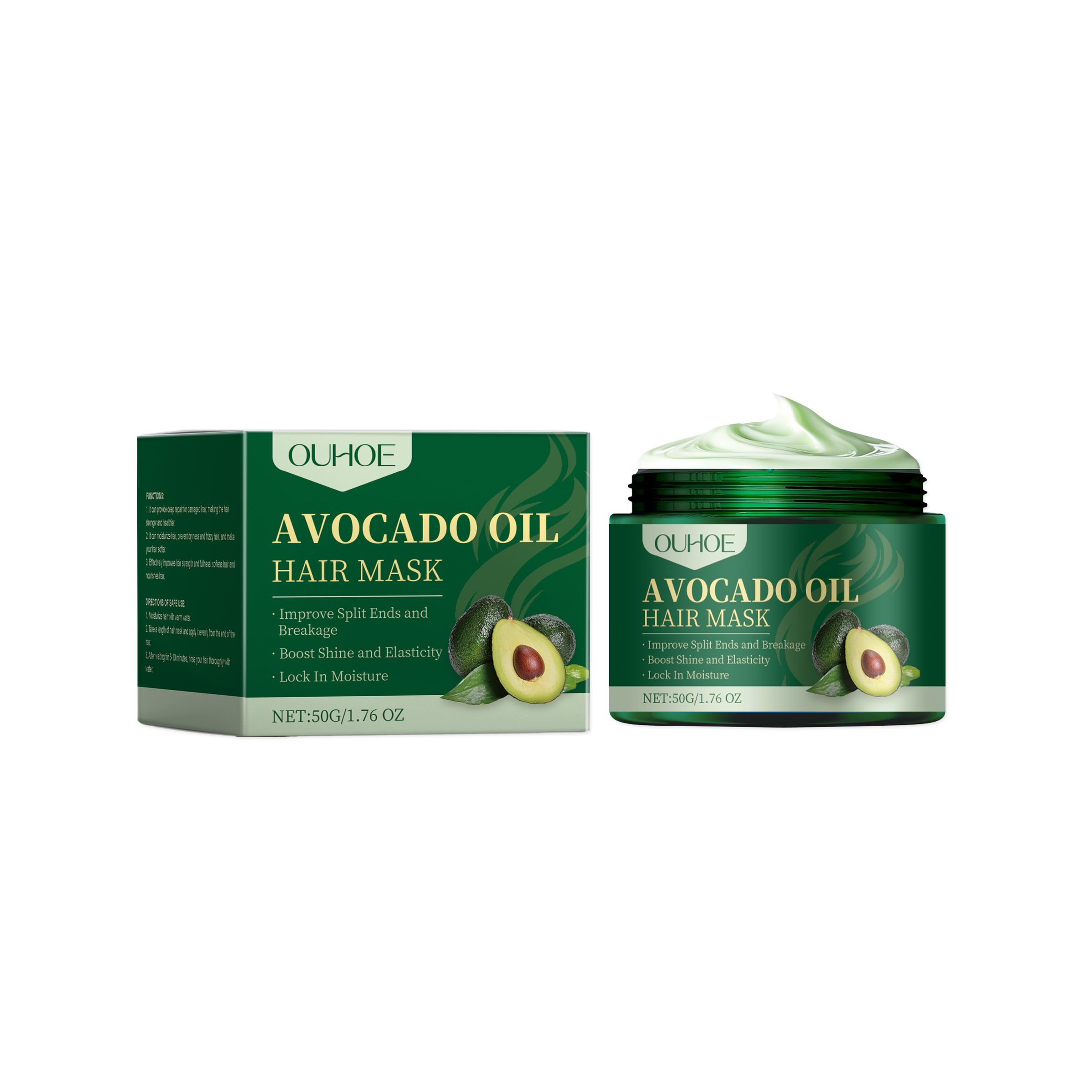 OUHOE Avocado Oil Hair Mask, 50 g photo 1