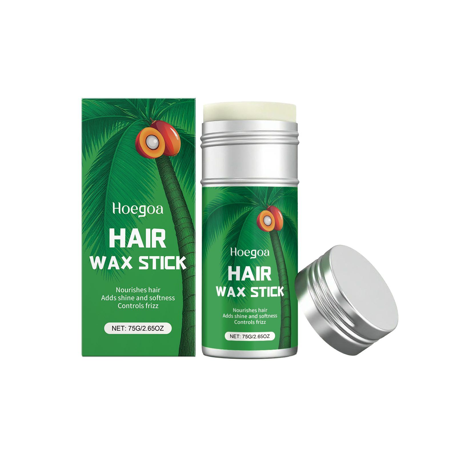 HOEGOA Moisturizing Hair Styling Wax Stick, 75 g photo 1