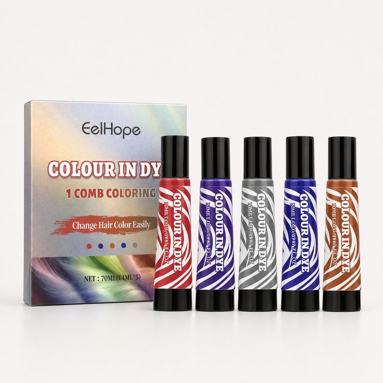 EELHOPE Halloween Temporary Hair Color Set, 70 ml Set photo 2