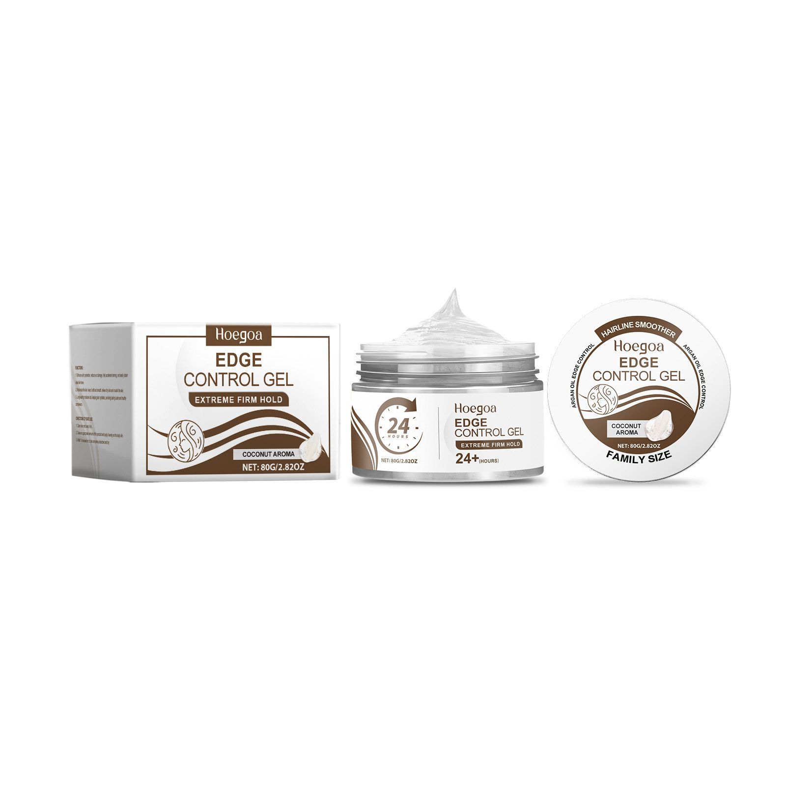 HOEGOA Coconut Aroma Edge Control Gel, 80 g photo 7