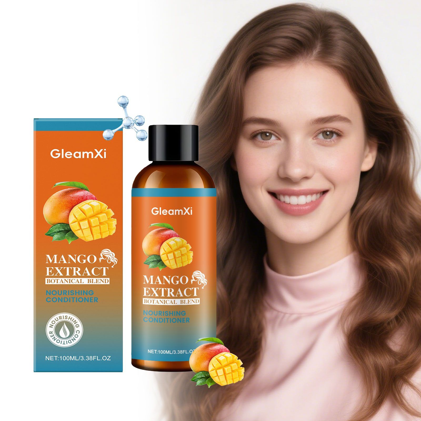 GleamXi Mango Hair Conditioner, 100 ml photo 7