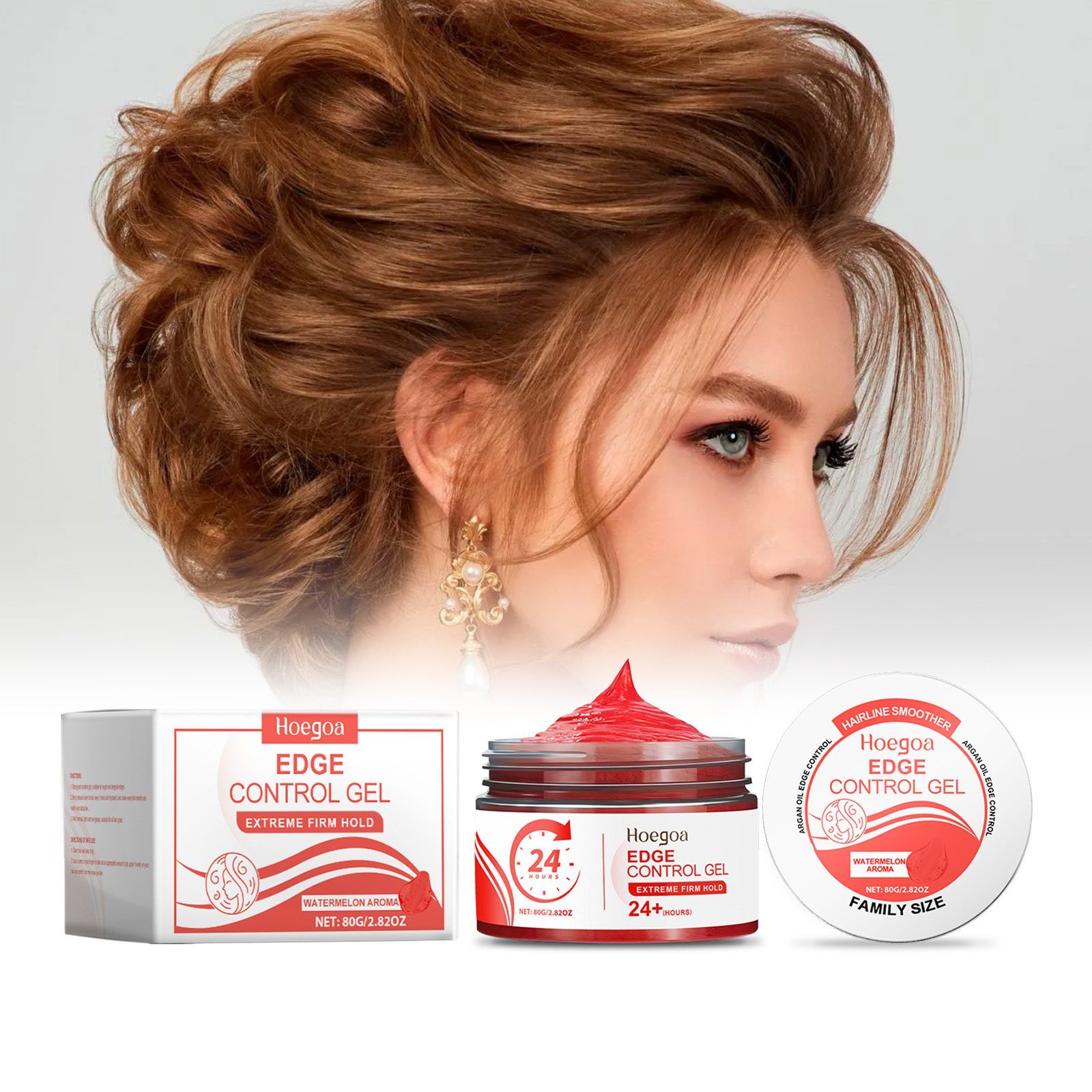 HOEGOA Watermelon Aroma Edge Control Gel, 80 g photo 4