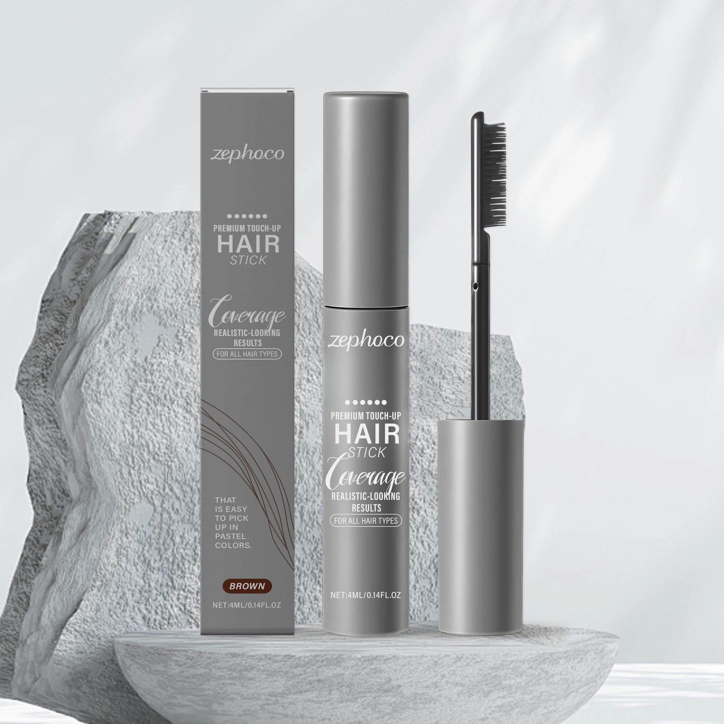 zephoco Brown Hair Touch-Up Cream, 4 ml photo 3